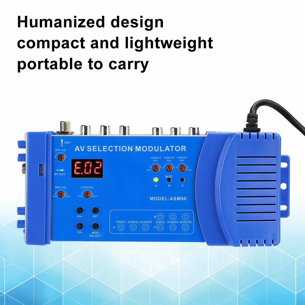 Modulateur HDMI numérique RF, modulateur VHF/UHF Double Bande Portable, convertisseur Portable Standard PAL/NTSC, modulateur AV Multiple en Option pour TV, PC, DVD