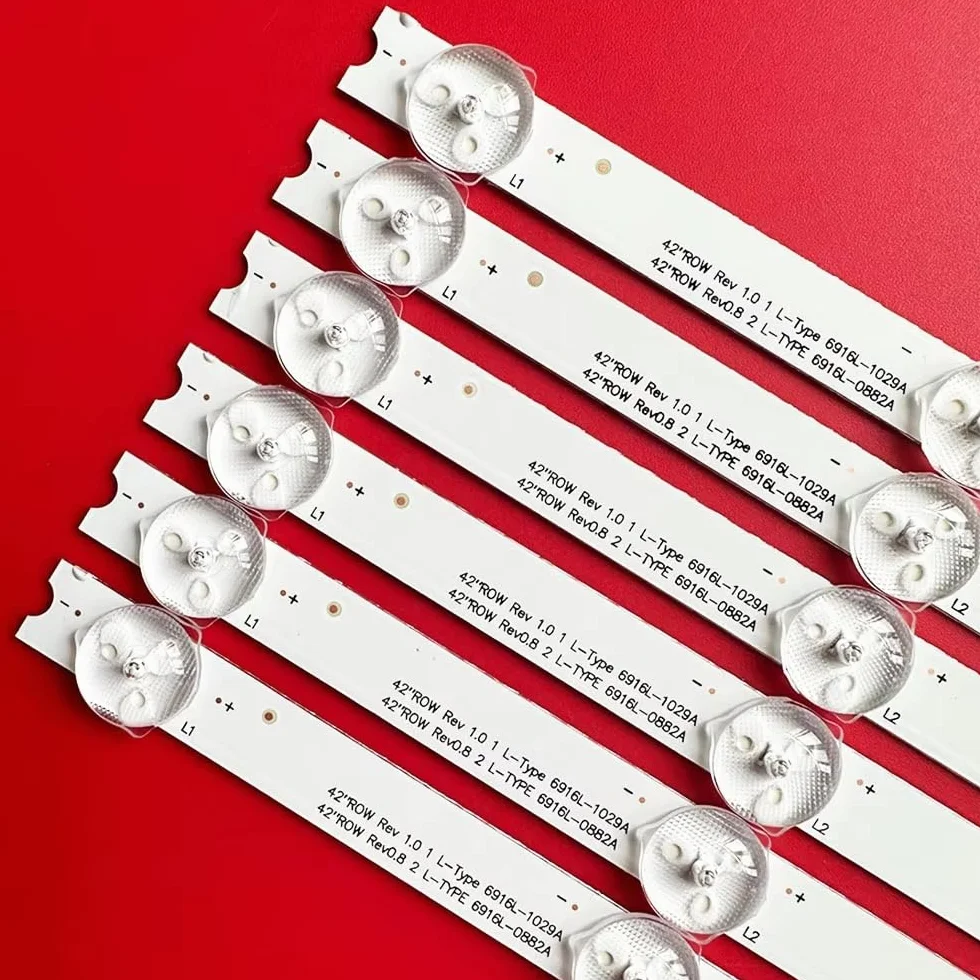 Bande de rétro-éclairage LED for LG 42LM340T 6916L-0882A 0913A 6916L-1028A 1029A 42LM3700 42LS3400 42LM3400 LC420DUN Bande lumineuse TV