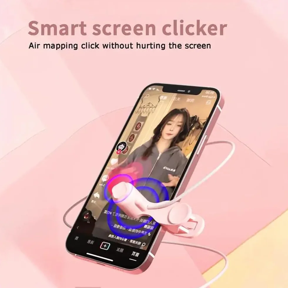 Clicker Tapper automatique pour écran pour smartphones Apps Video Streaming Gadget Quick Click Simulation Finger Continuous Click pour jeux, donnant un Like dans Tiktok, Diffusion en direct, tâches de