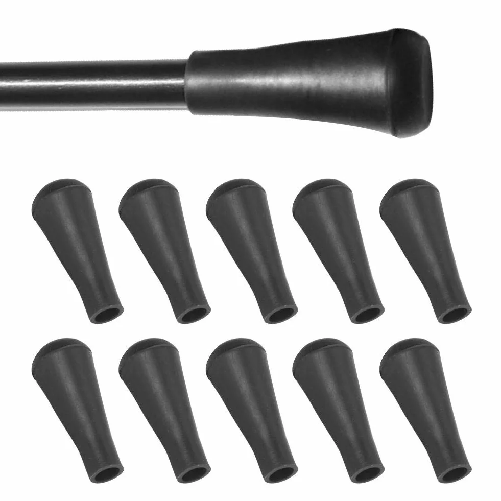 Broadhead de Remplacement Pointe de Flèche Tir à l'Arc Caoutchouc Souple 10PCS 8mm Noir