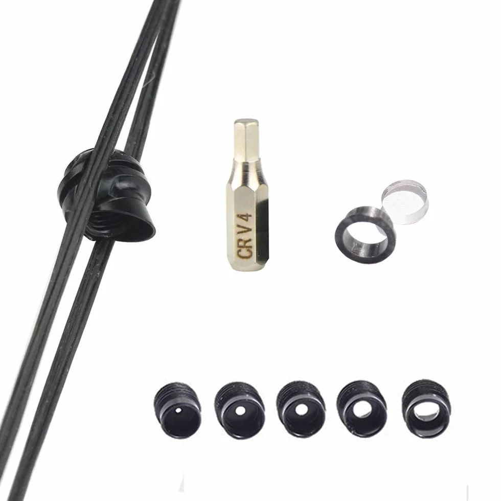 SHARROW Peep Sight 37/45 degrés Aluminium Housing Clarifier Lens 5 Tailles Noyau Intérieur Aperture Kit pour Arc à Poulies