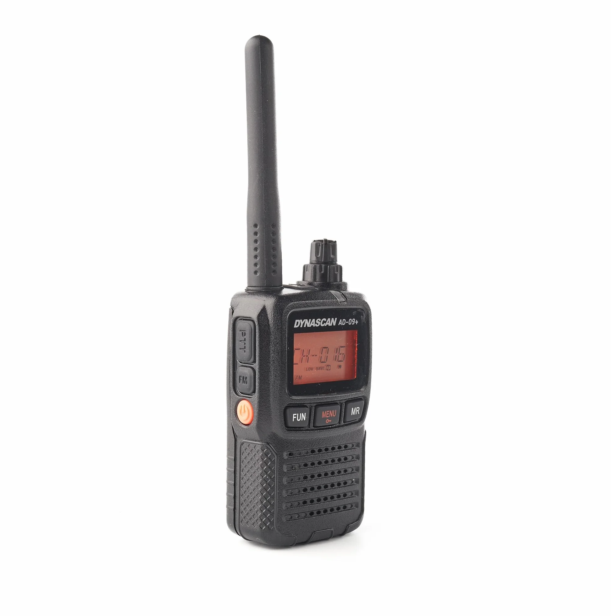 Dynascan AD-09+ Plus Pack de 2 Talkies-Walkies PMR446 avec Mallette Professionnelle – Ultra-Compact, Châssis Aluminium, 16 Canaux, Recharge USB, Oreillettes Incluses