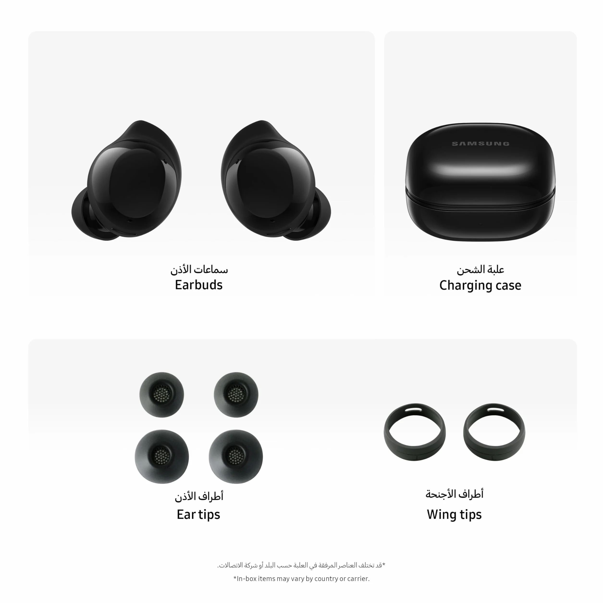 Samsung Galaxy Buds Core True Écouteurs Bluetooth sans Fil, Suppression Active du Bruit, Ajustement sécurisé avec Embout d'aile, appariement Facile, Commutation Automatique, contrôle Tactile, Noir