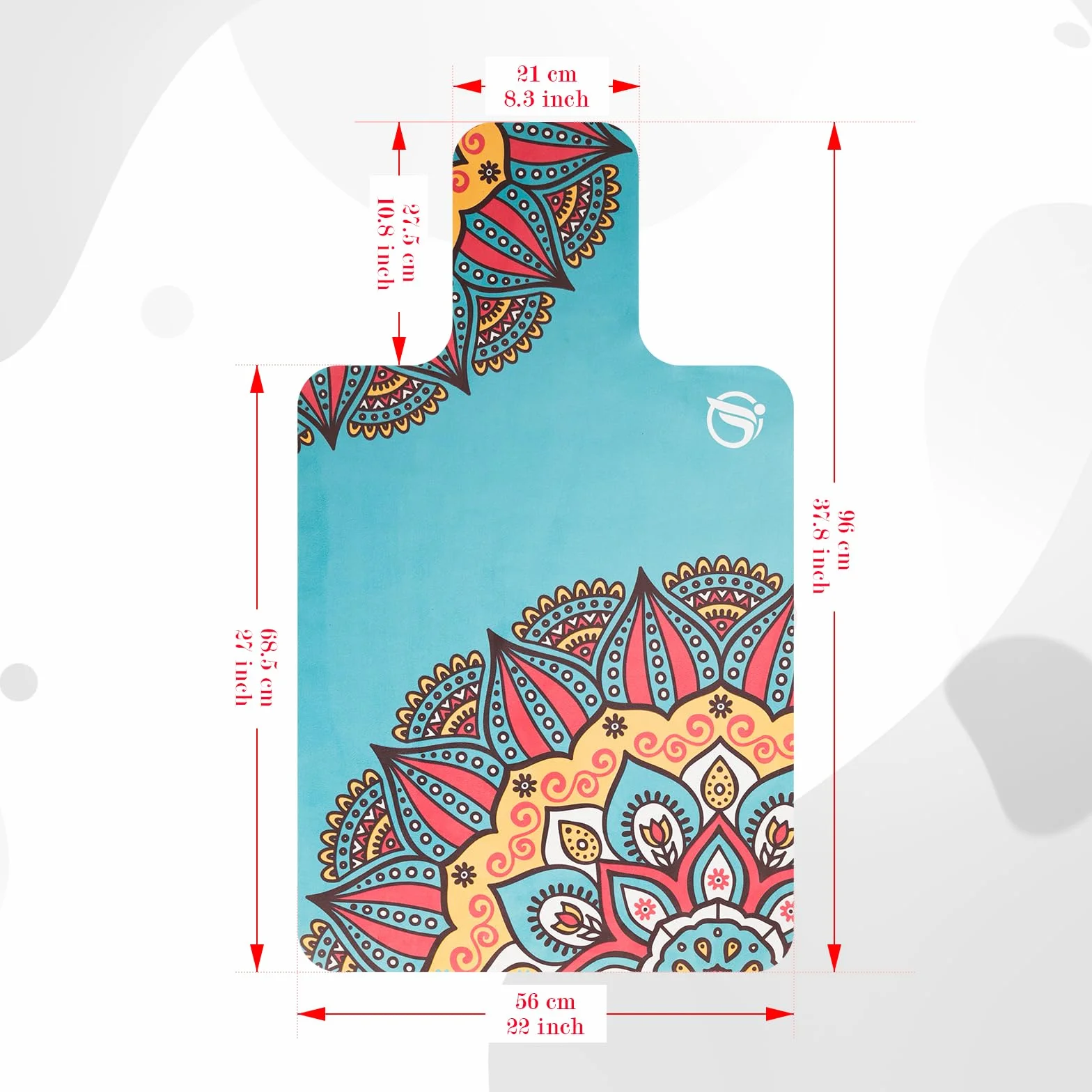 Tapis de Réforme Pilates Antidérapant 96 x 56 cm Housse pour Machine d'exercice