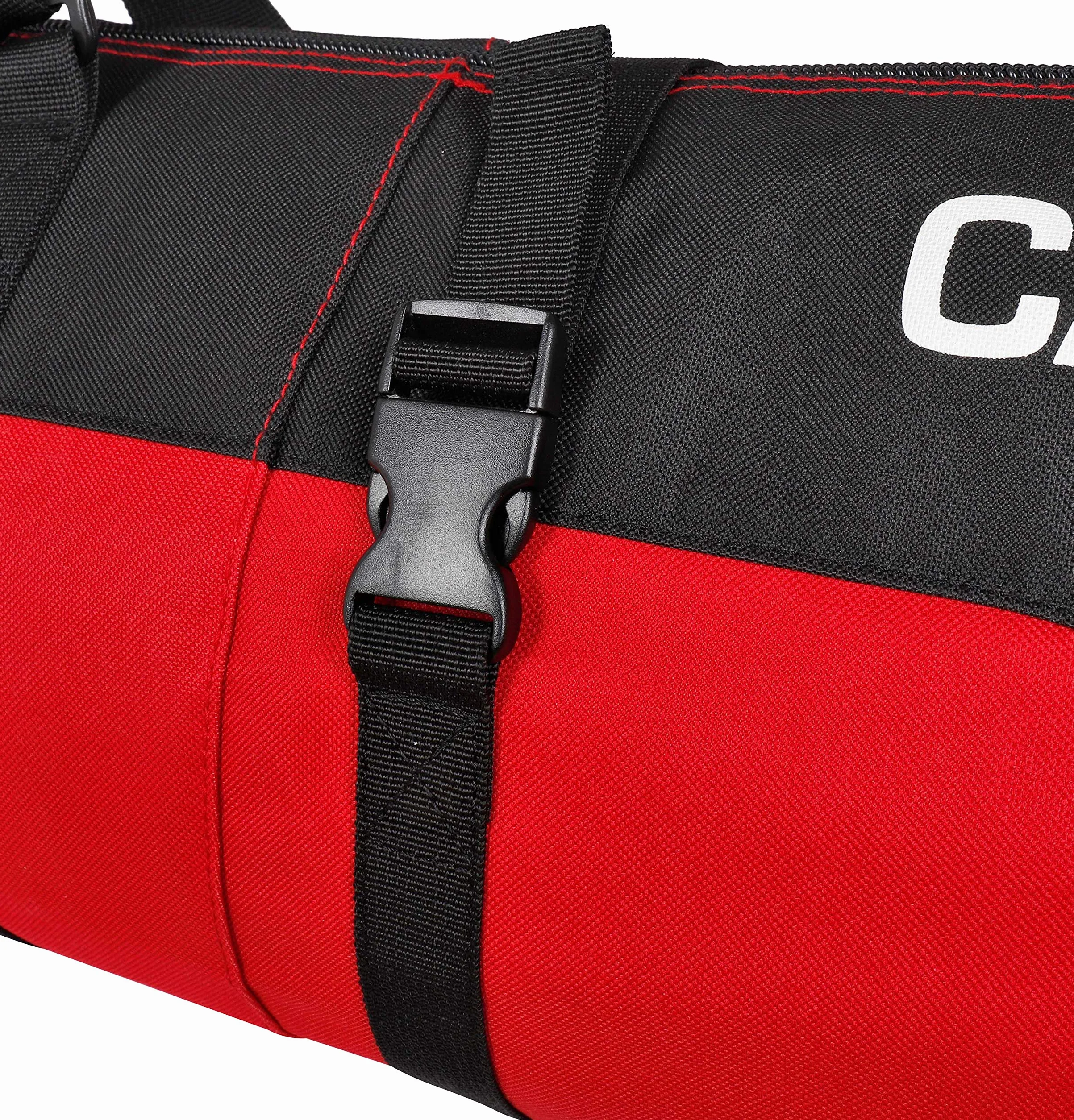 BRUBAKER Ensemble Sac de Ski et Sac à Chaussures 1 Paire 190 cm Noir Rouge