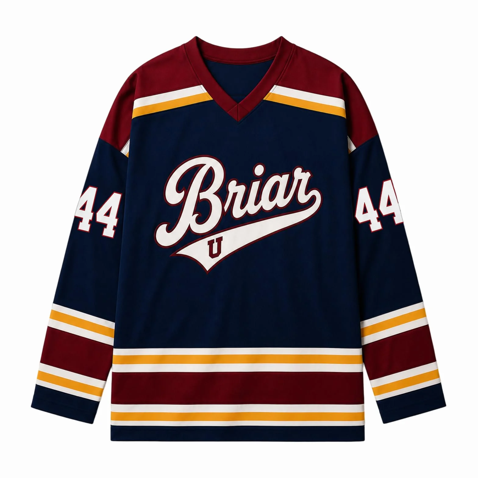 Campus Maillot De Hockey Universitaire T-Shirt Roman D'amour Vêtements Haut De Sport D'équipe Hockey Sur Glace Streetwear Amples Pour Fans