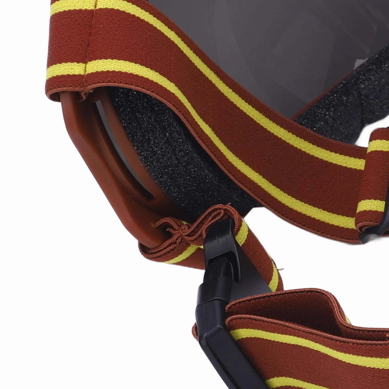 Lunettes d'équitation UV400 Sangles Réglables Rembourrage Mou Sportives Soleil (Gray)