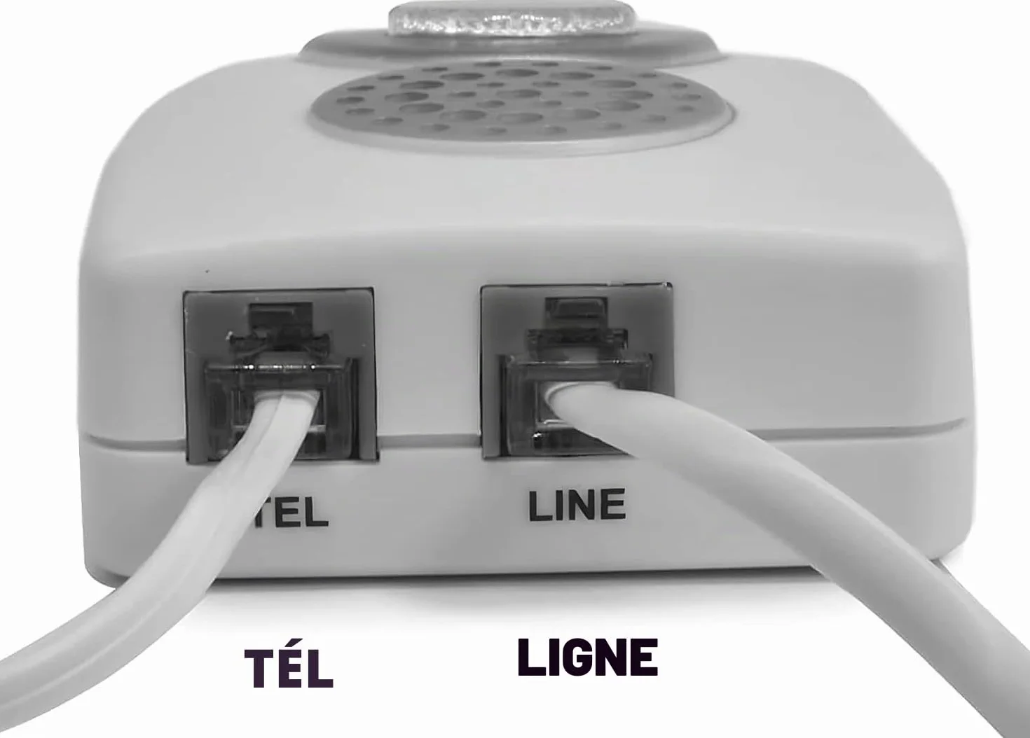 Amplificateur de sonnerie téléphonique VOCA TA002 avec lumière clignotante, jusqu'à 105 dB, pour téléphones fixes, montage mural, idéal pour les environnements bruyants et les personnes malentendantes