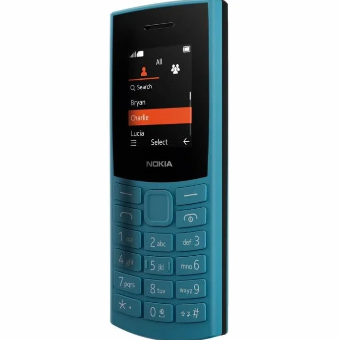Nokia 105 4G double SIM (2023) téléphone portable, bleu océan