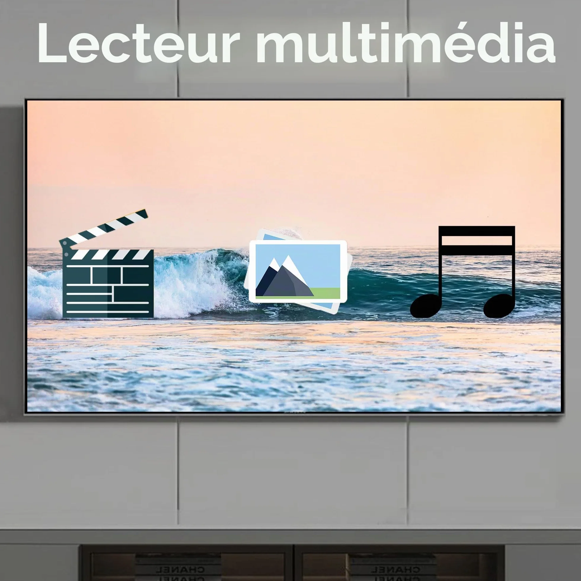 Décodeur TNT Full HD DVB-T2 OWERSLYN HEVC H265 1080P HDMI PVR Télécommande Infrarouge