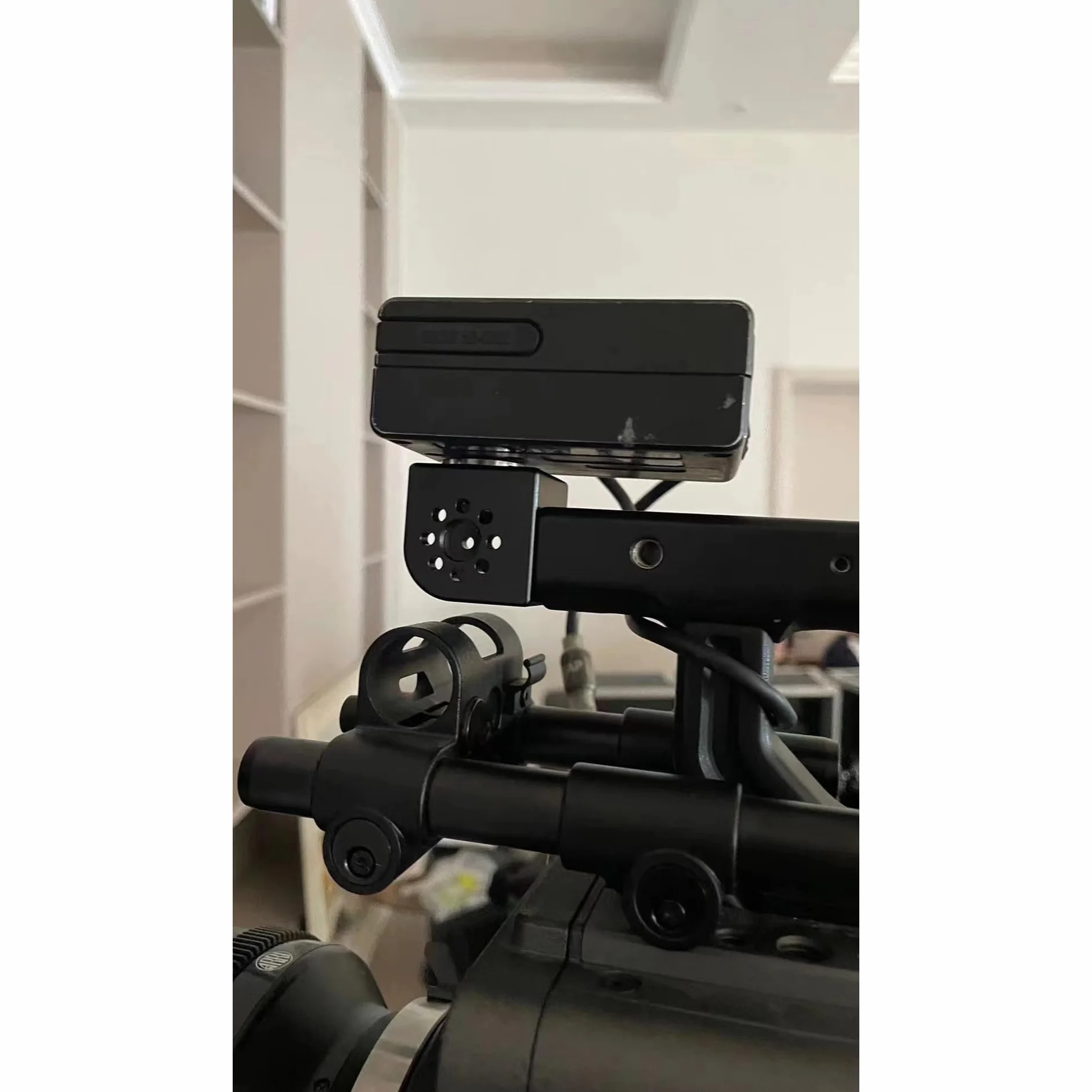 HangTon Bloc 3/8" Filetage Support Verrouillage Montage Adaptateur pour ARRI Sony RED Caméra Objectif Moteur Teradek Sans Fil Noir