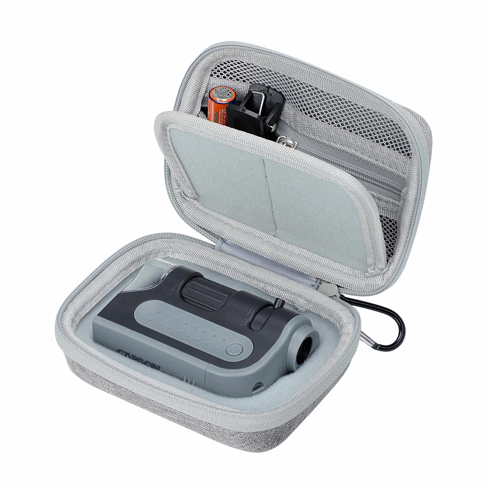Boîtier Rigide pour Microscope de Poche à LED Carson microbrite Plus 60x-120x (MM-300 et MM-350) et Microscope de BNISE LAKWAR BEBANG 60x-120x, boîtier Rigide, résistant à l'eau et aux Rayures