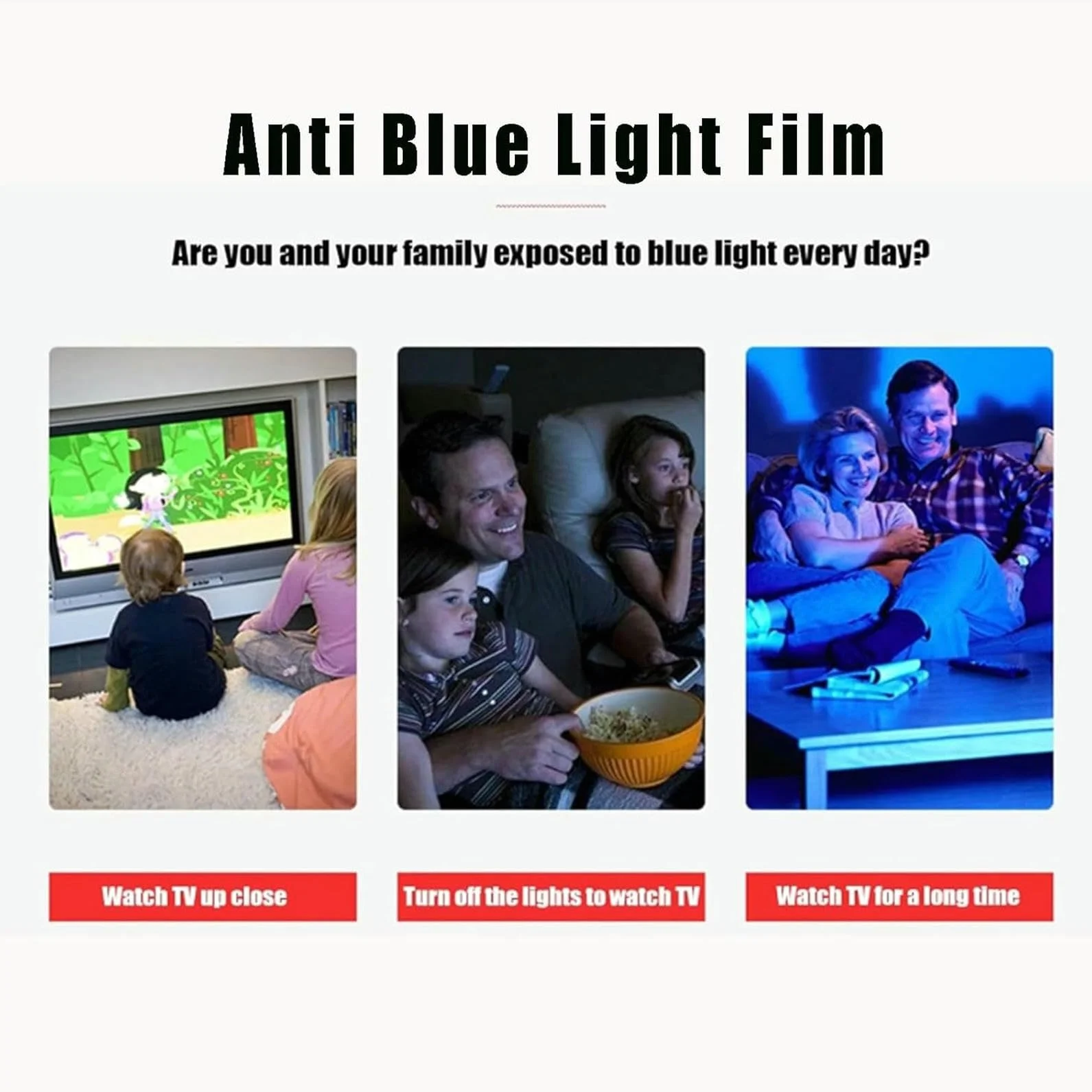 Protecteur D'écran TV Mat Anti-Éblouissement, Filtre De Lumière Bleue Pour Écran De Télévision, Taux Anti-Reflet De Lumière Bleue Jusqu'à 90 % Pour Soulager La Fatigue Oculaire, Pour LCD LED OLED HDTV