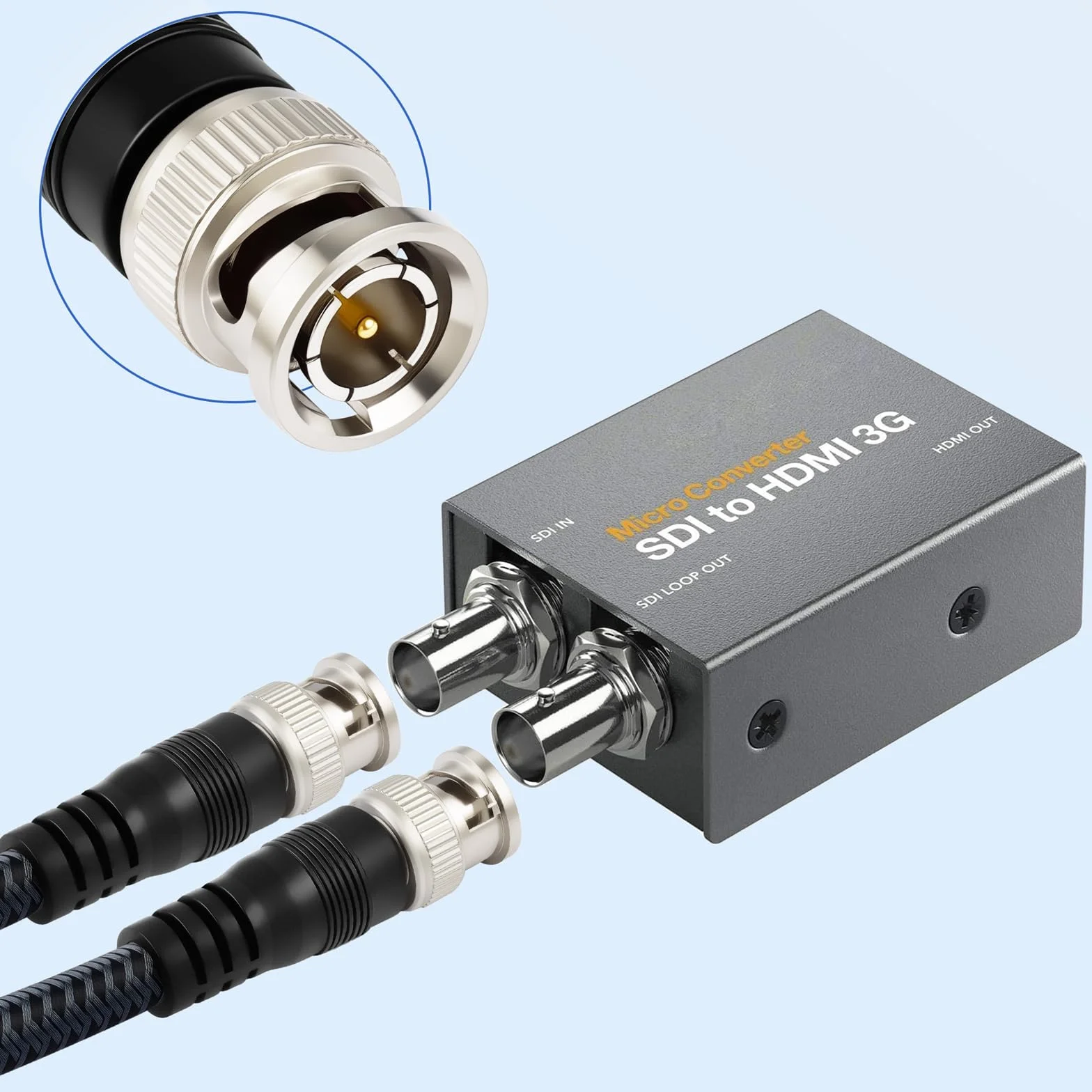 Câble Coaxial BNC Mâle 75ohm RG-6/U 20M, Cordon Vidéo à Faible Perte de Blindage à Faible Perte pour l'analyseur d'antenne, radio CB, caméra de vidéosurveillance de sécurité, DVR