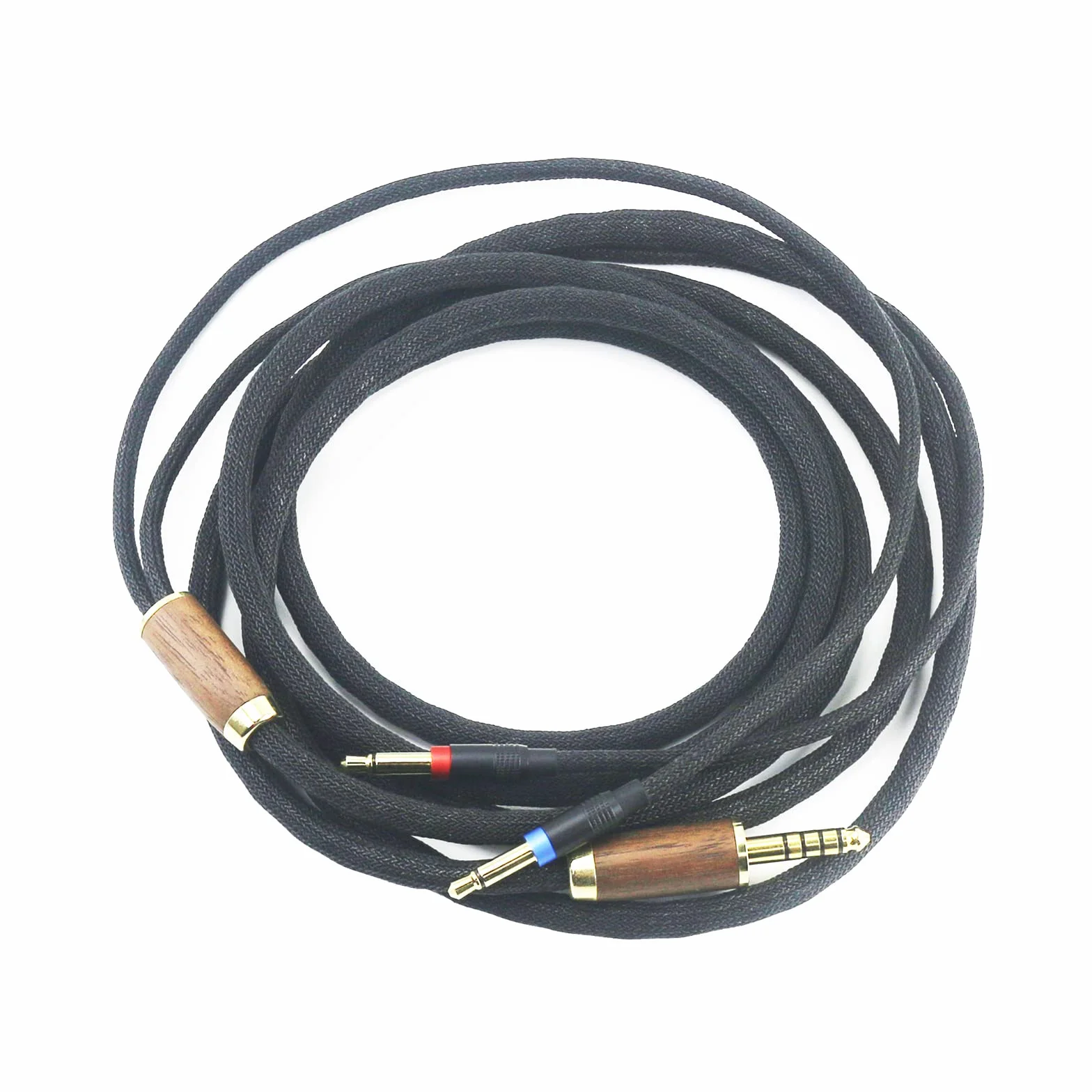 Connecteur symétrique 4,4 mm - 6 N OCC - Câble en cuivre plaqué argent - Compatible Denon AH-D7200, AH-D7100, AH-D9200, AH-D5200 - Casque Focal Elear