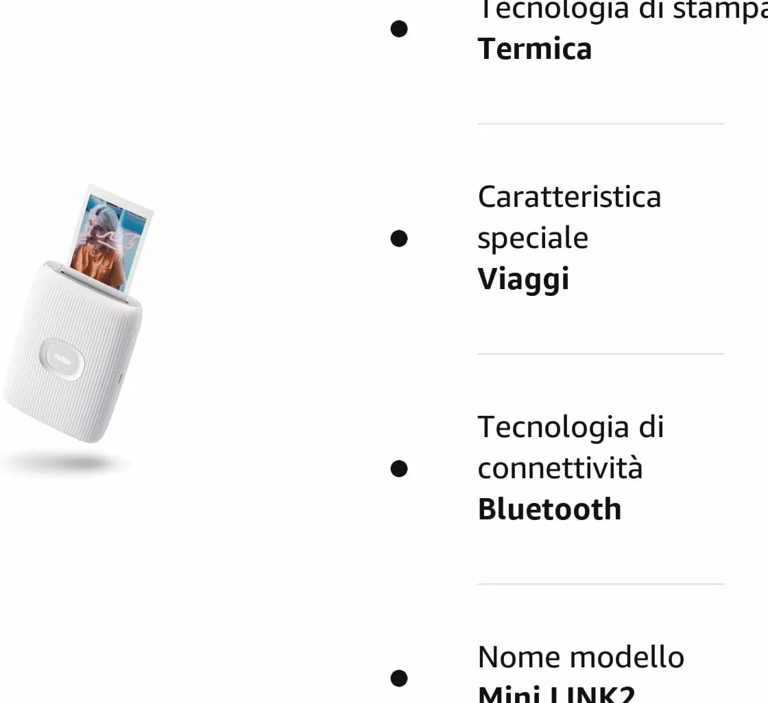 INSTAX Fujifilm Mini LINK2 Clay White Smartphone Printer