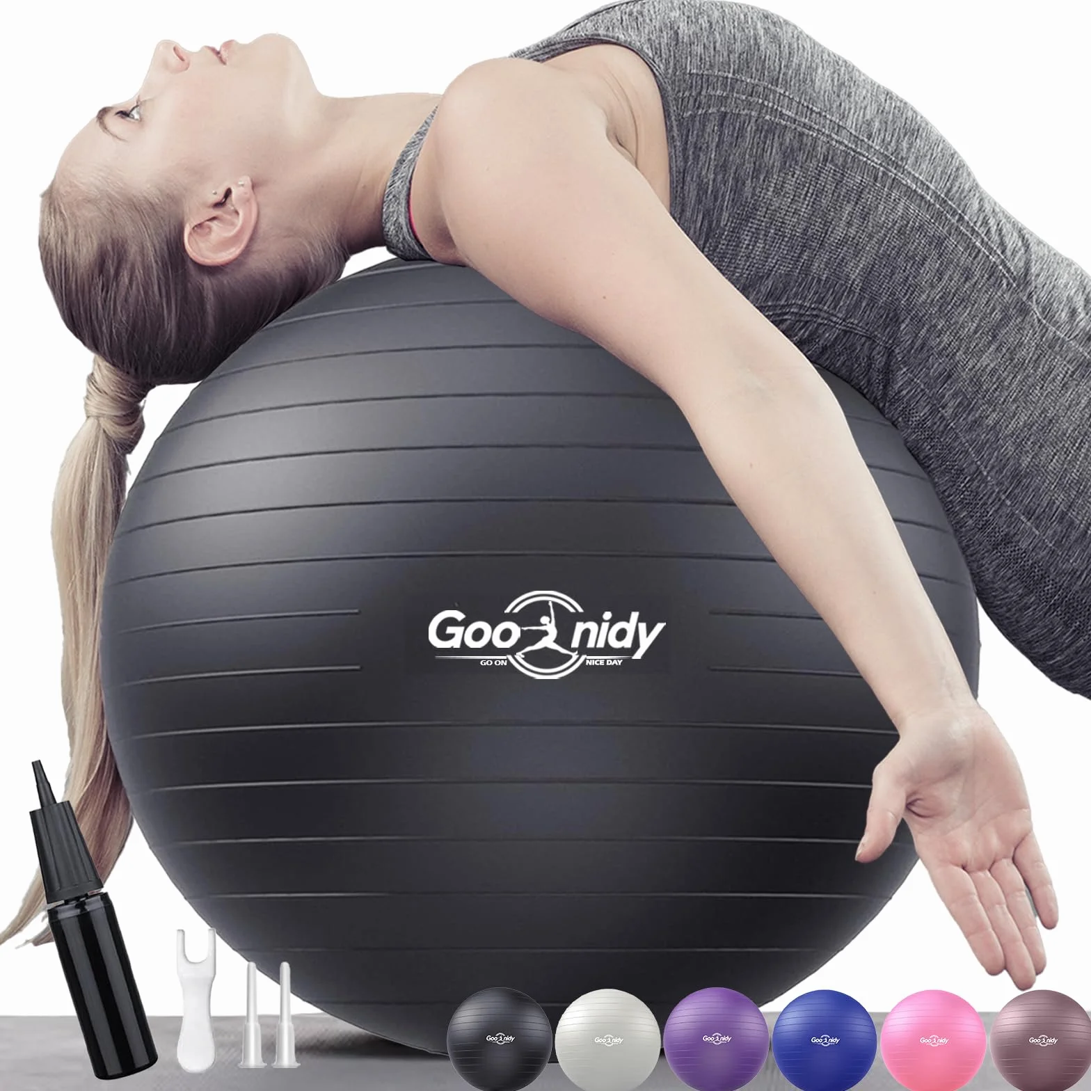 Gros Ballon Grossesse Gonflable Swiss Ball Chaise Femme Enceinte Pilates Gym Yoga Fitness Ergonomique