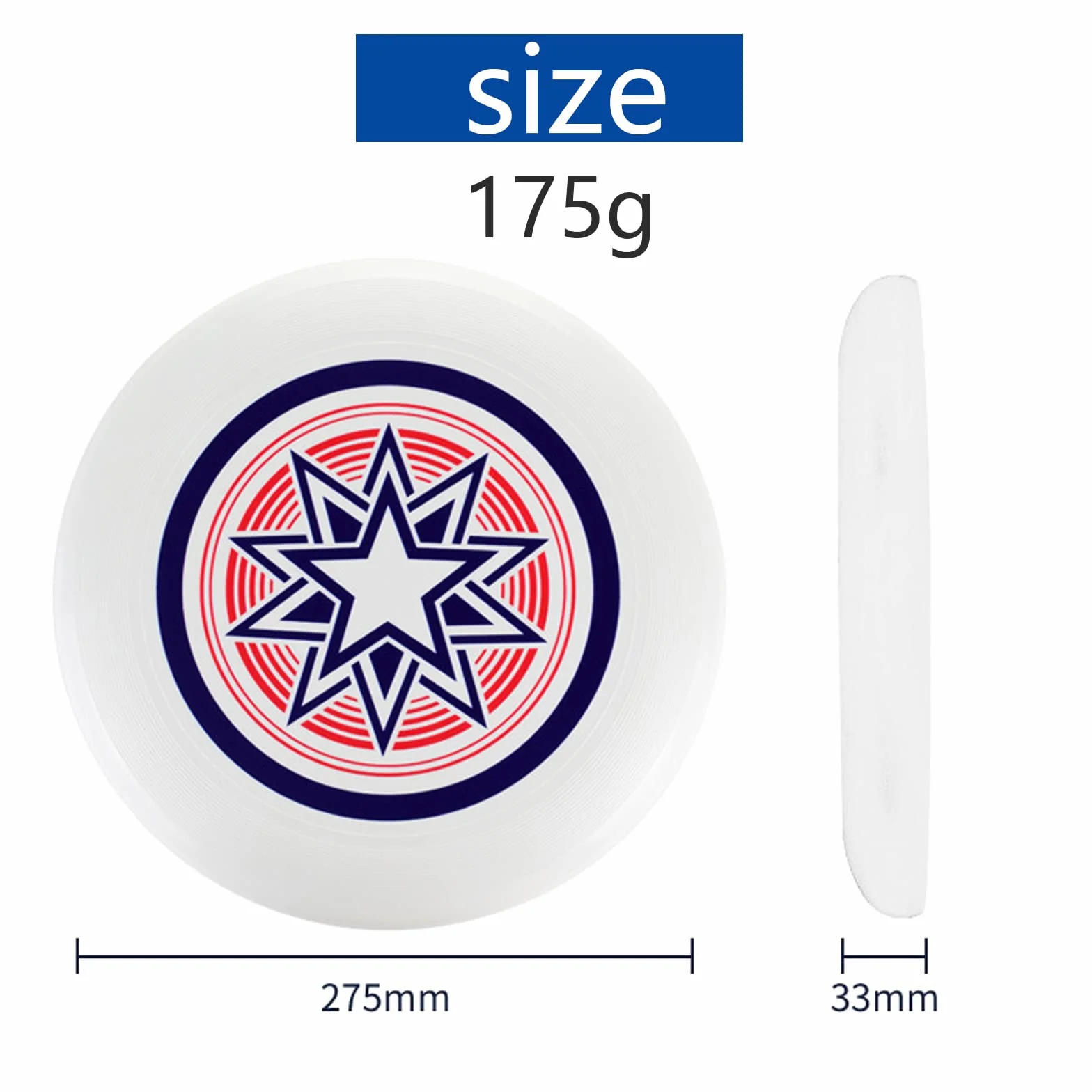 Funsport Ultimate Frisbee Disque de Lancer Professionnel 175g