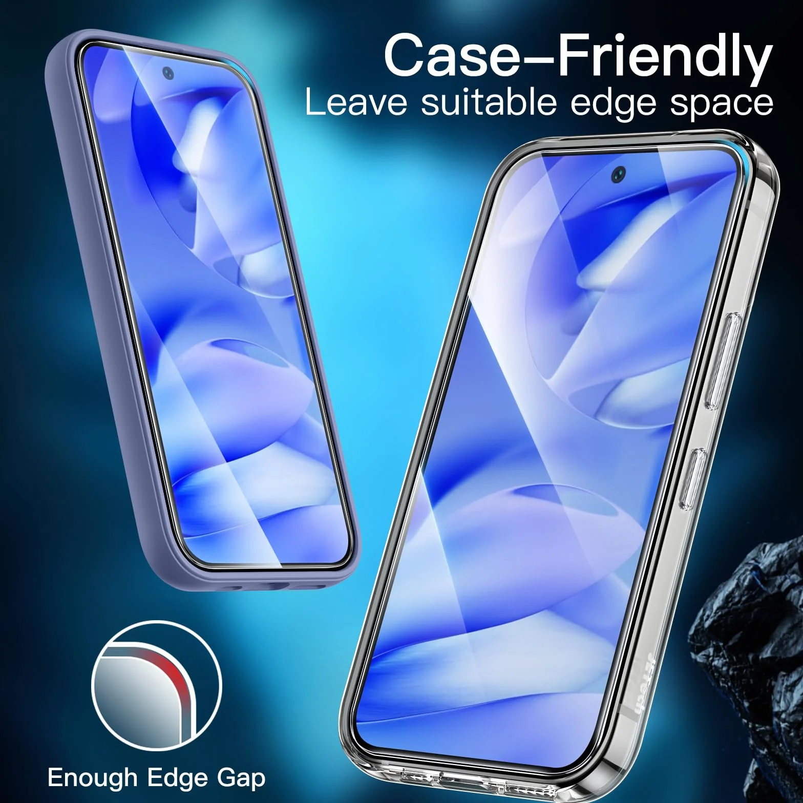 JETech Protection D'écran pour Google Pixel 9a 6,3 Pouces 2025, Film en Verre Trempé avec Outil d'Installation Facile, Compatible avec Les Empreintes Digitales, HD Clair, Lot de 3