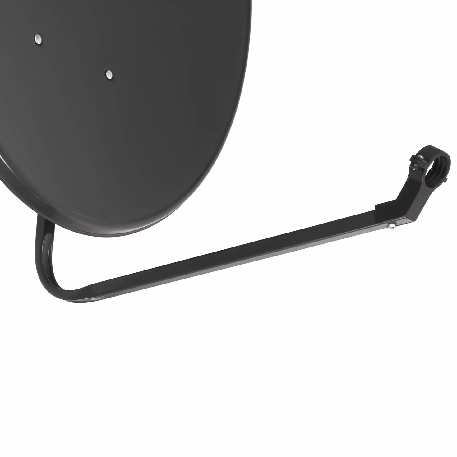 Maclean MCTV-929 Satellitenschüssel mit LNB-Halterung und Masthalterung Sat Antenne Satspiegel LNB Tragarm Phosphatierter Stahl (90cm Durchmesser)