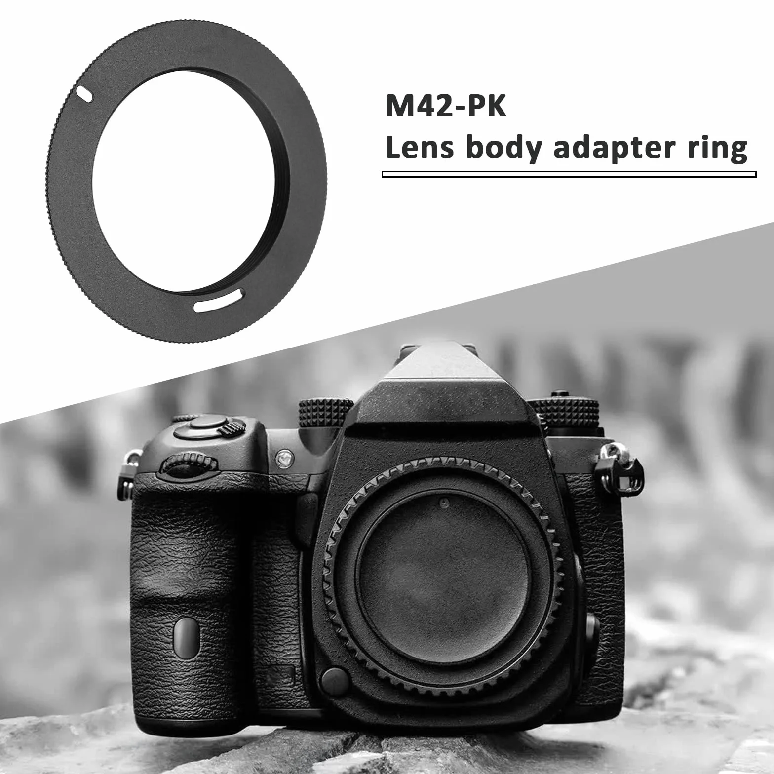 The Lord of the Tools 2pcs Adaptateurs de Monture d'objectif en Alliage d'aluminium pour Objectif M42 Compatible avec PENTAX K-5 K-3 Diamètre Extérieur 60 mm Diamètre Intérieur 41,1mm