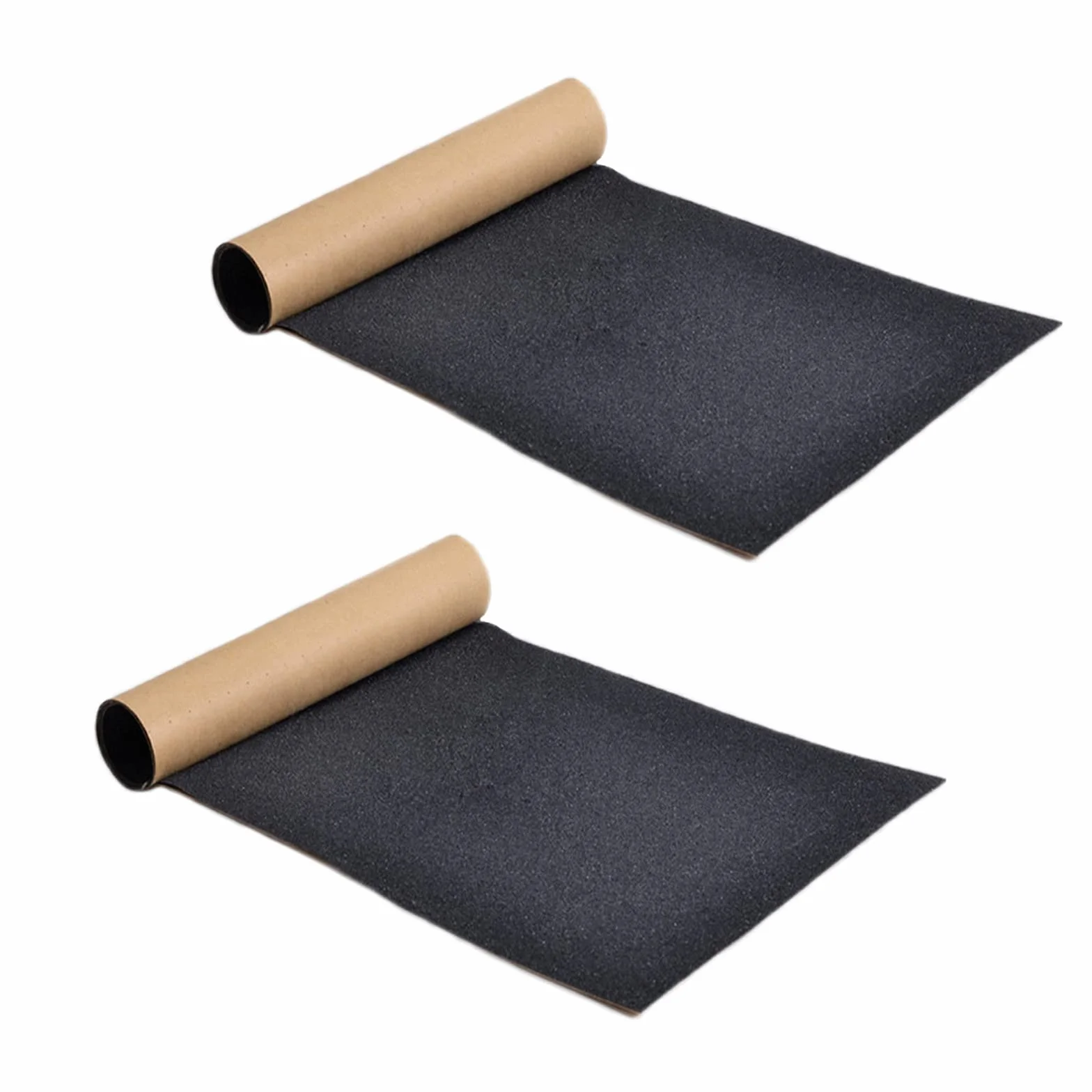 Papier de Verre Grainé Antidérapant Ruban de Skateboard Noir 81x21 cm Professionnel