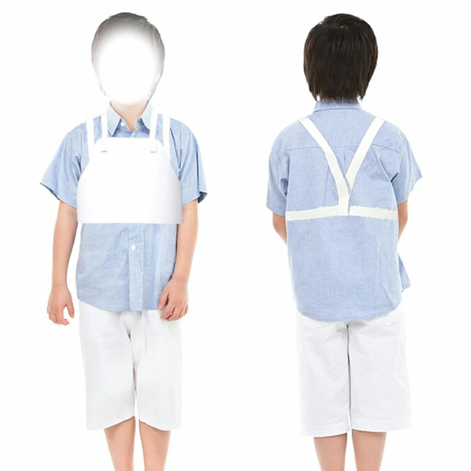 Protège-Poitrine Unisexe Enfants Karaté Escrime Baseball MMA Sparring Entraînement Sanda Hommes XS 50-70cm