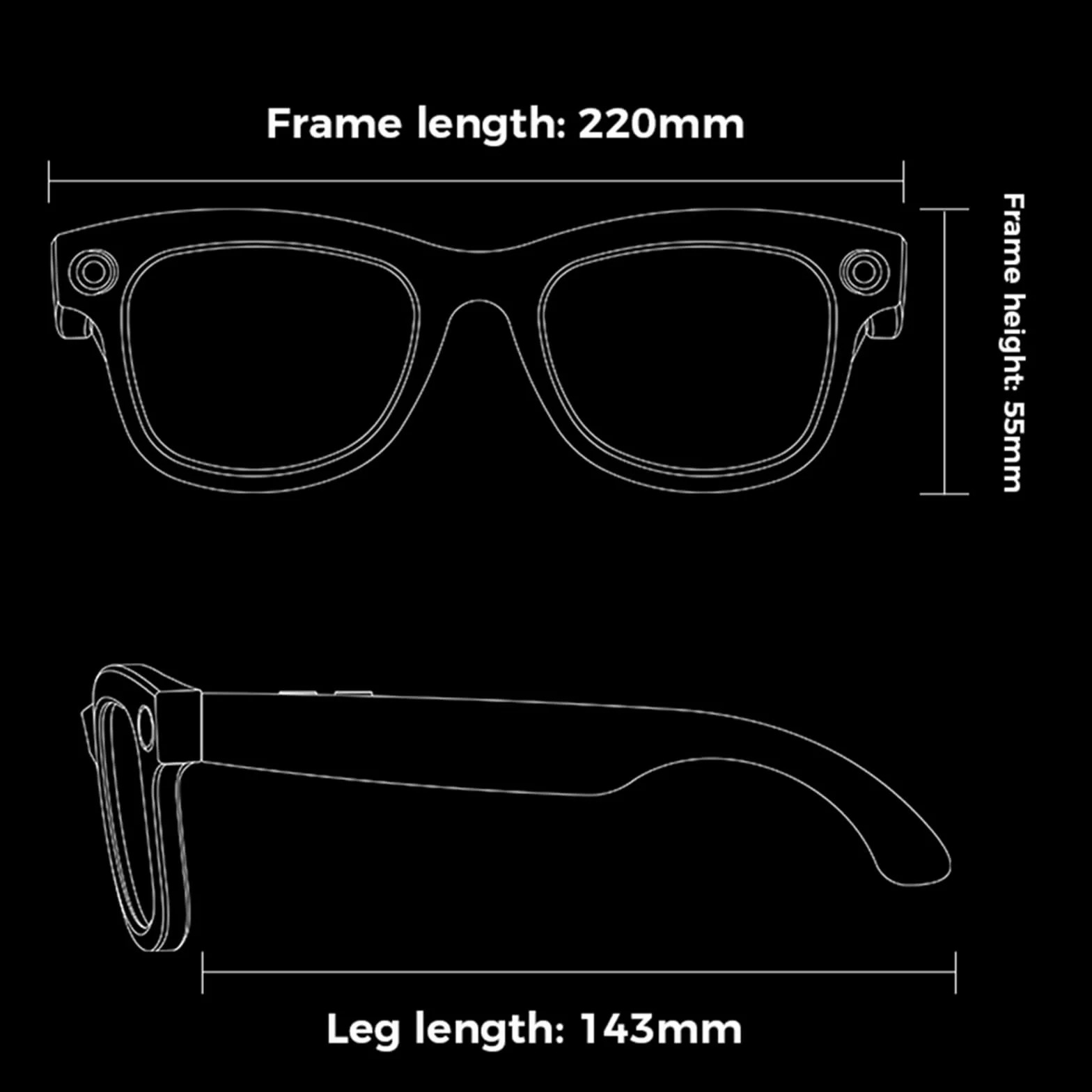 Lunettes connectées IA avec caméra, ChatGPT intégré,traduction,commande vocale,Wi-Fi 4.0,Bluetooth 5.3,prise de vue HD, lunettes de soleil intelligentes pour les voyages,la musique et les appels,B