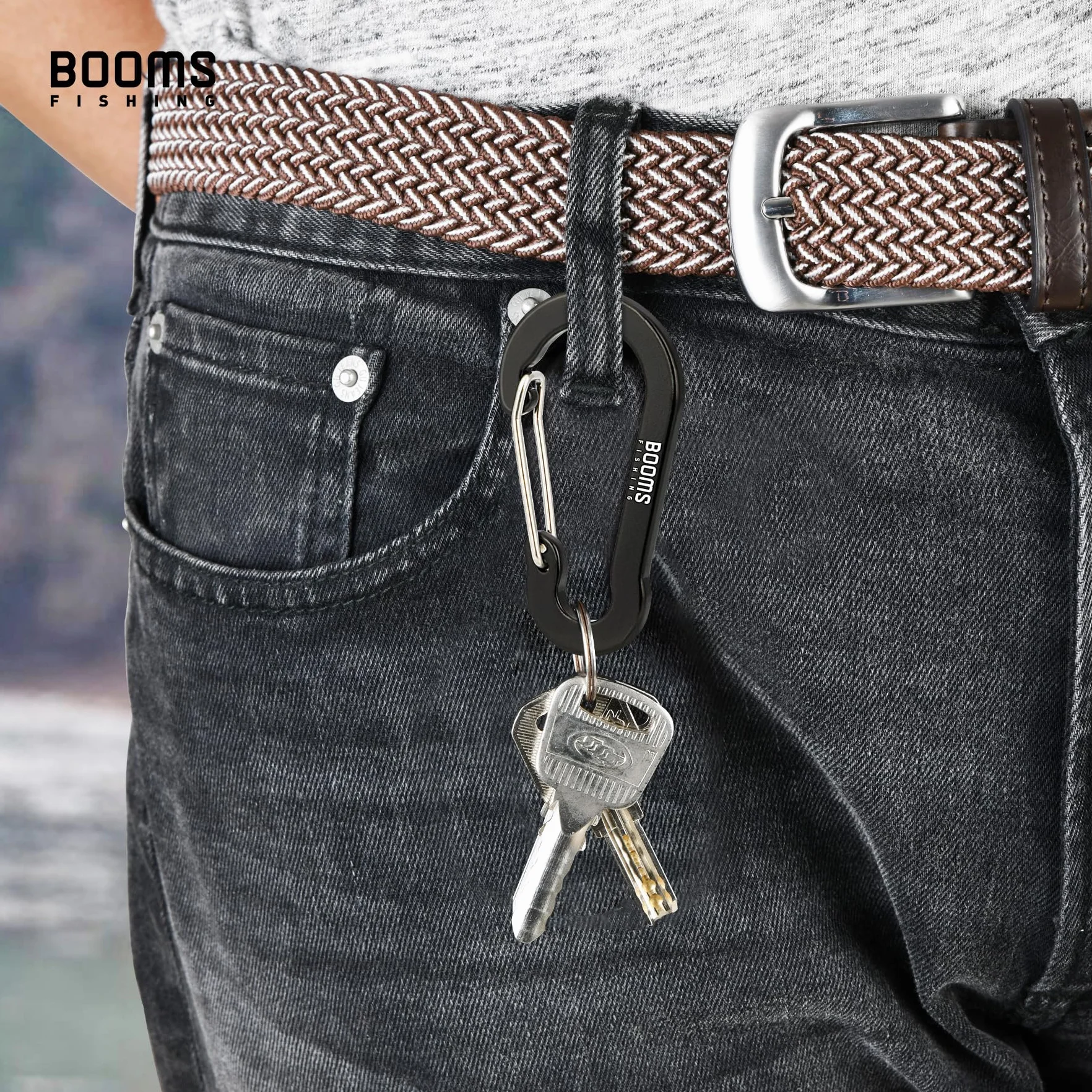 Booms Fishing CC5 Multi-Usage Clips Mousquetons 8 Pack 2.7" Porte clé