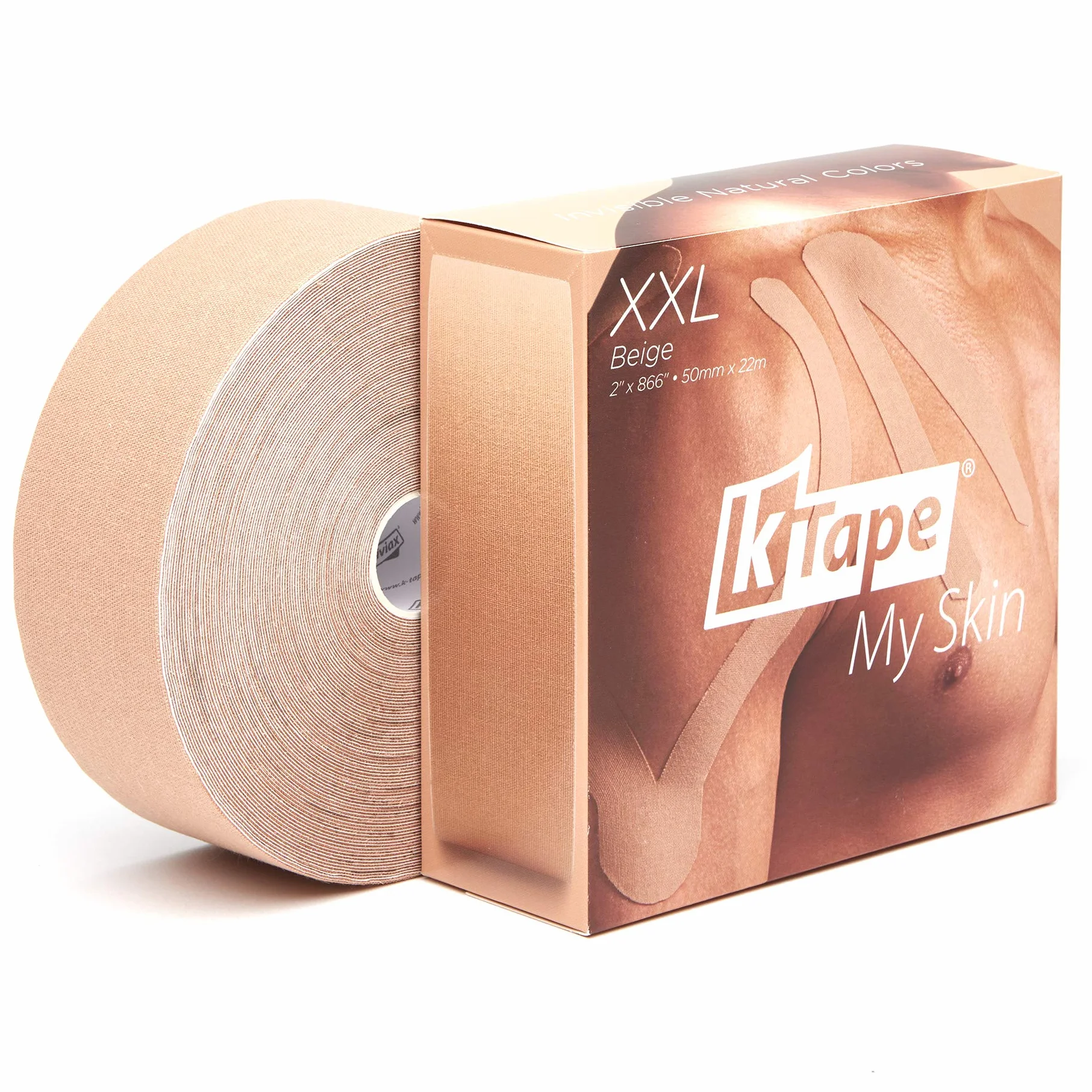K-Tape My Skin Beige XXL Rouleau 5 cm x 22 m