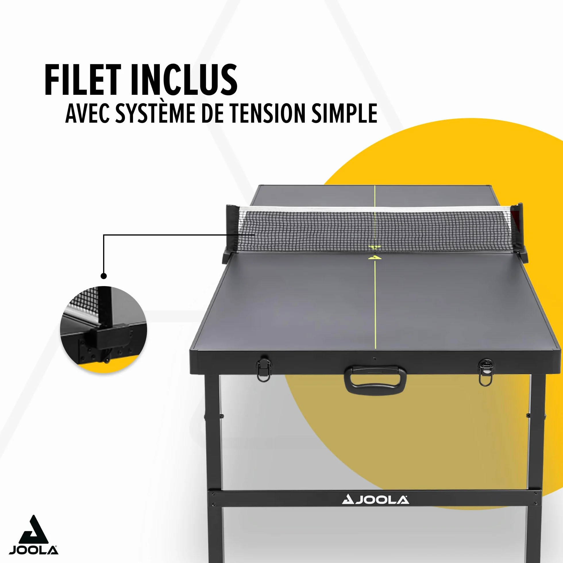 JOOLA Table de ping-Pong FA-X Taille Moyenne Design Valise compacte