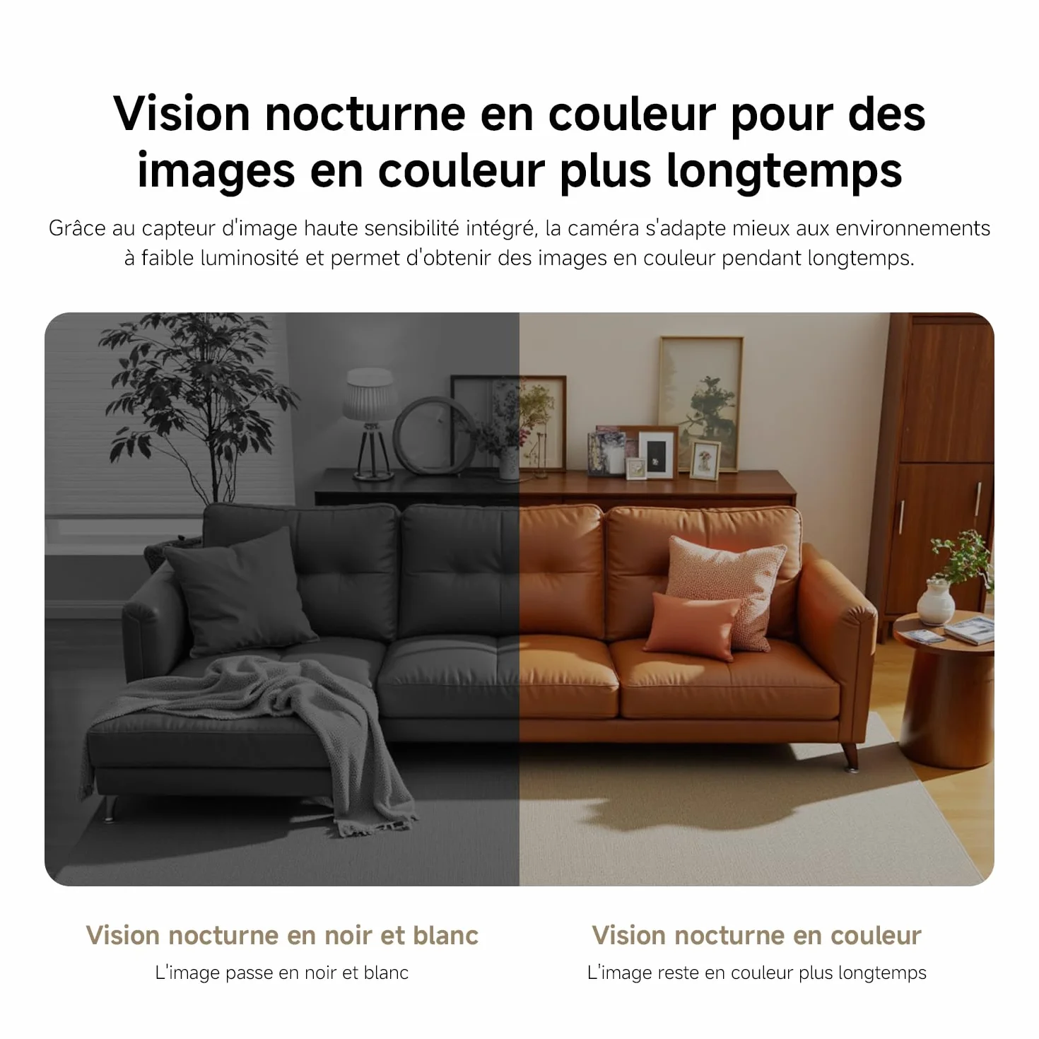 XIAOMI C302 Caméra Intérieure, 2K 3MP à 360°, Caméra de Surveillance, WiFi 6, Clôture Virtuelle, Détection et Suivi Personnes & Animaux, Vision Nocturne Couleur Starlight, Audio Bidirectionnel, Alexa