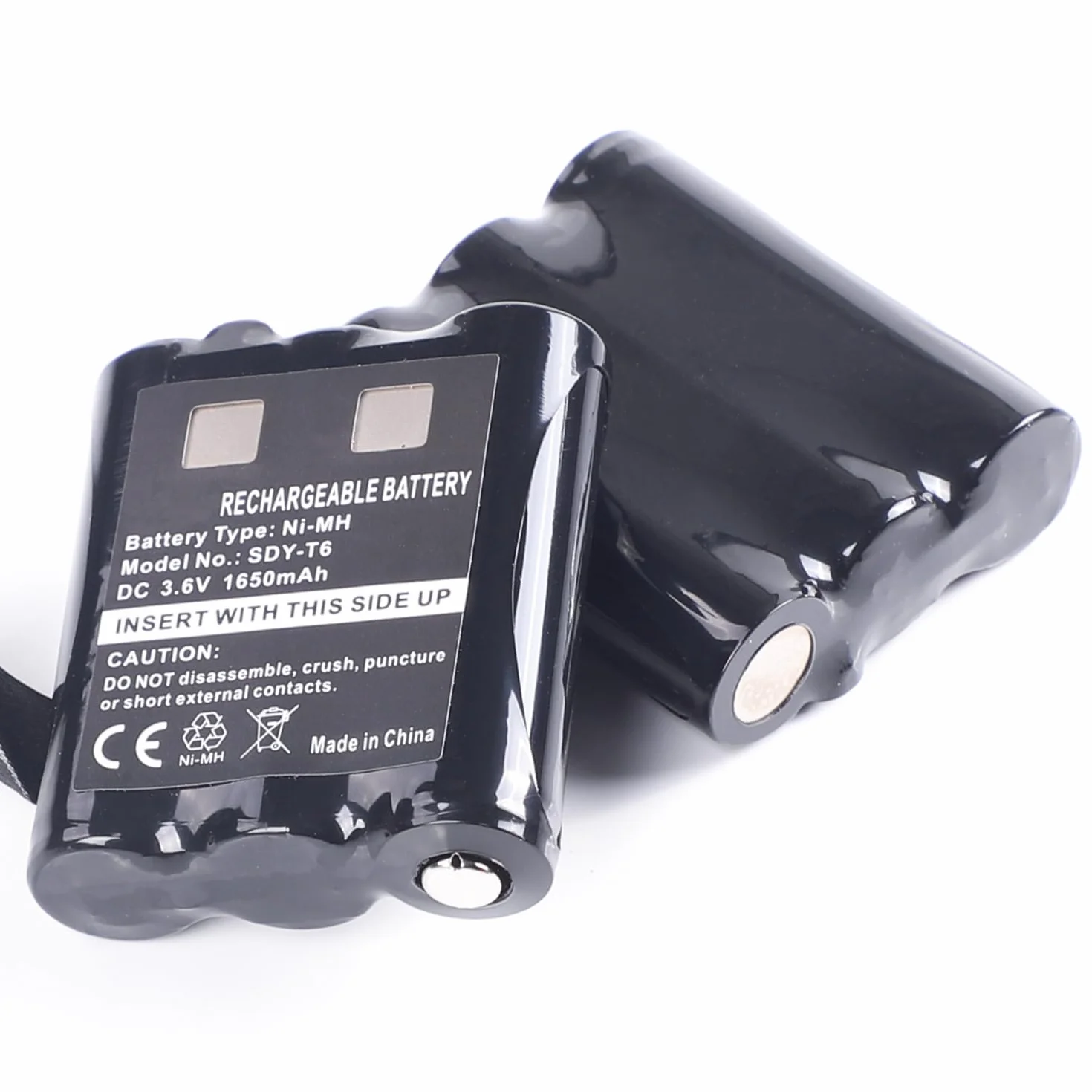 2Pcs 1650mAh 3,6V AA Rechargeable Ni-MH Batterie de Rechange pour Motorola Radio TLKR T92 H2O T82 Extreme T62 T605 H2O T800 PMNN4477AR 1532 PMR446 Walkie Talkie