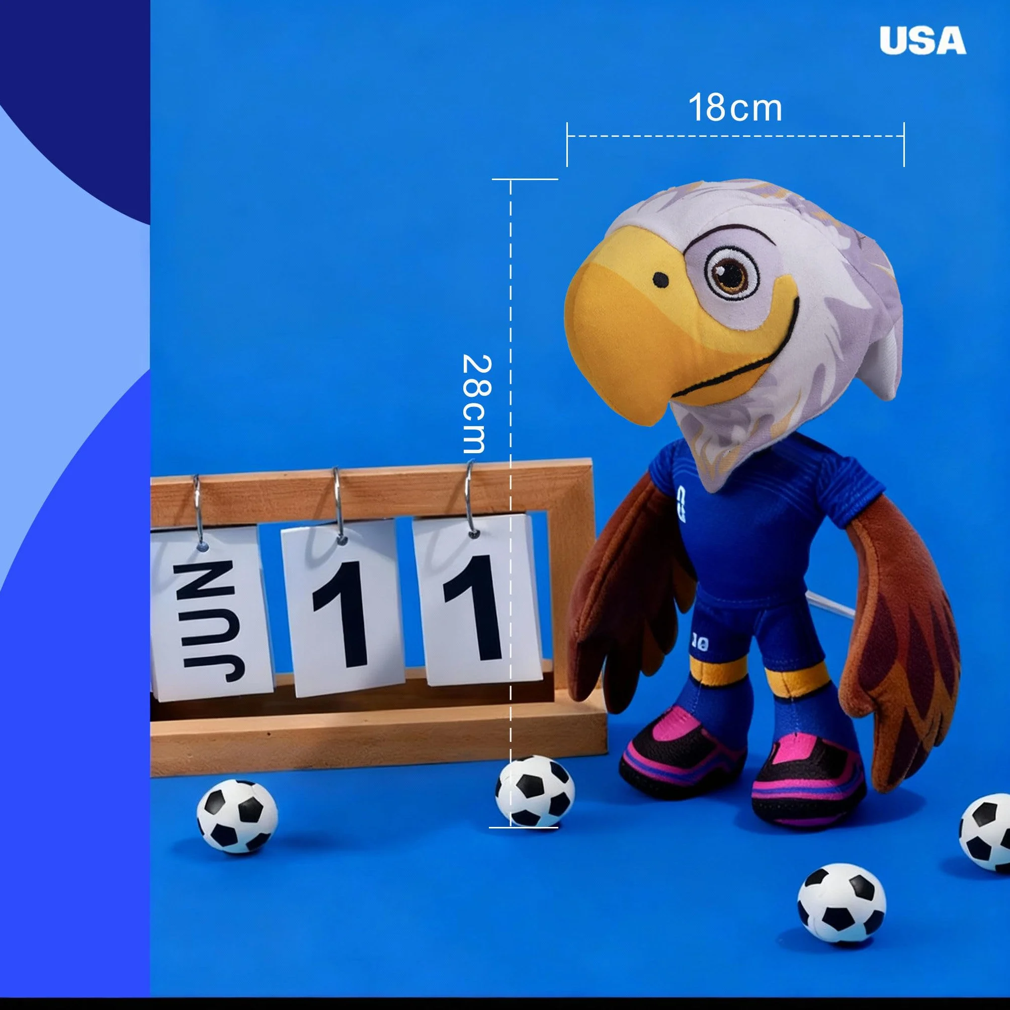 FIFA 2026 Mascotte Jouets en Peluche pour Animaux 27,9 cm