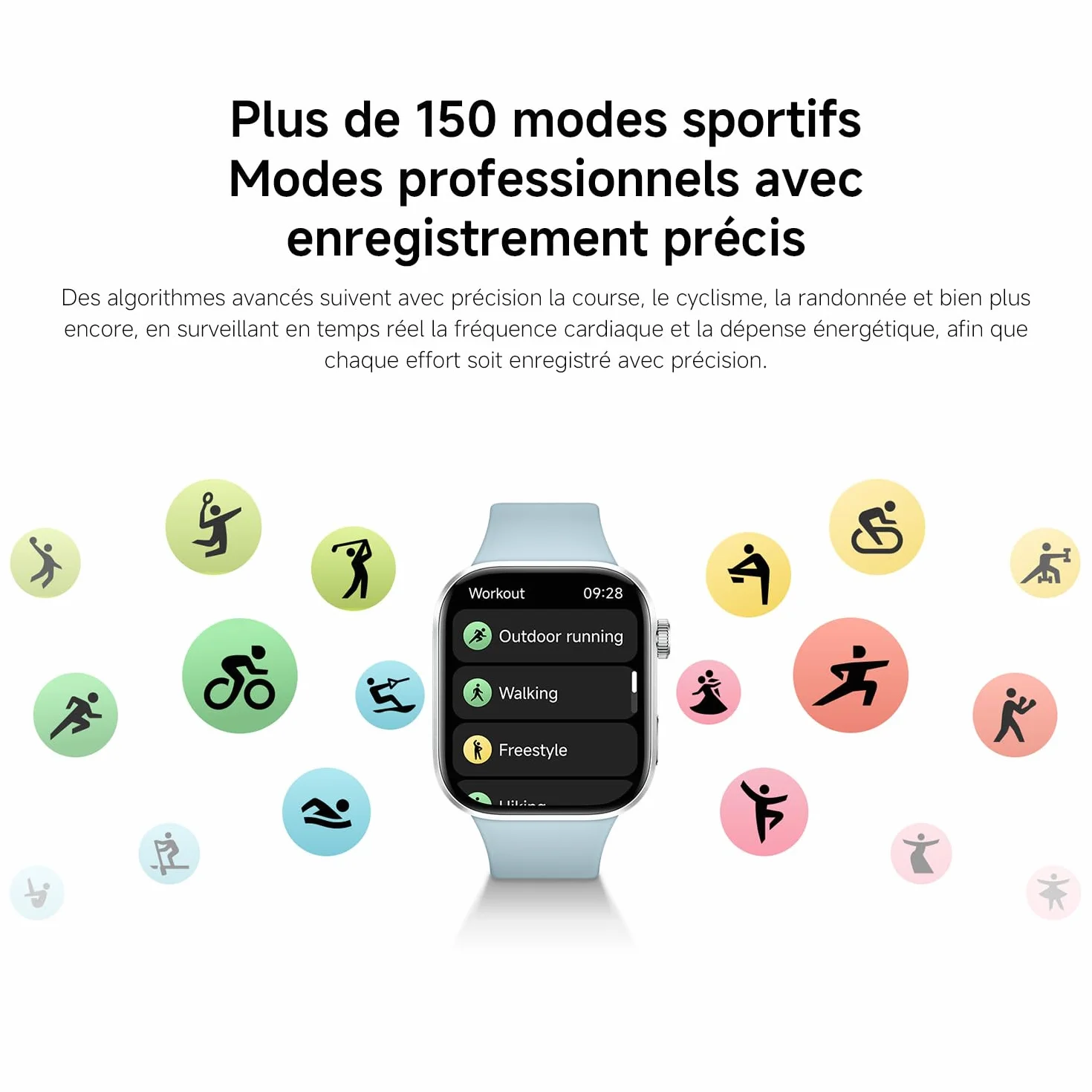 XIAOMI Redmi Watch 6 Montre Connectée Homme Femme AMOLED 2.07" Suivi Sport Fitness 150+ Modes Sport Autonomie 24 Jours 5ATM GPS Noir