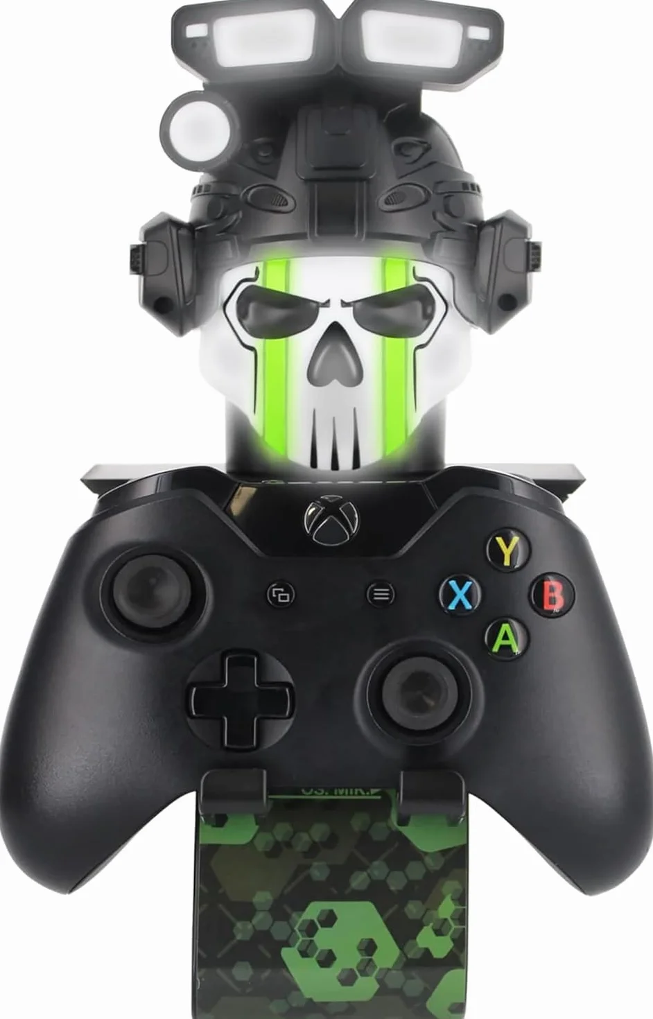 Exquisite Gaming Call of Duty Ghost Cable Guy Ikons Manette de jeu lumineuse et chargeur de téléphone portable