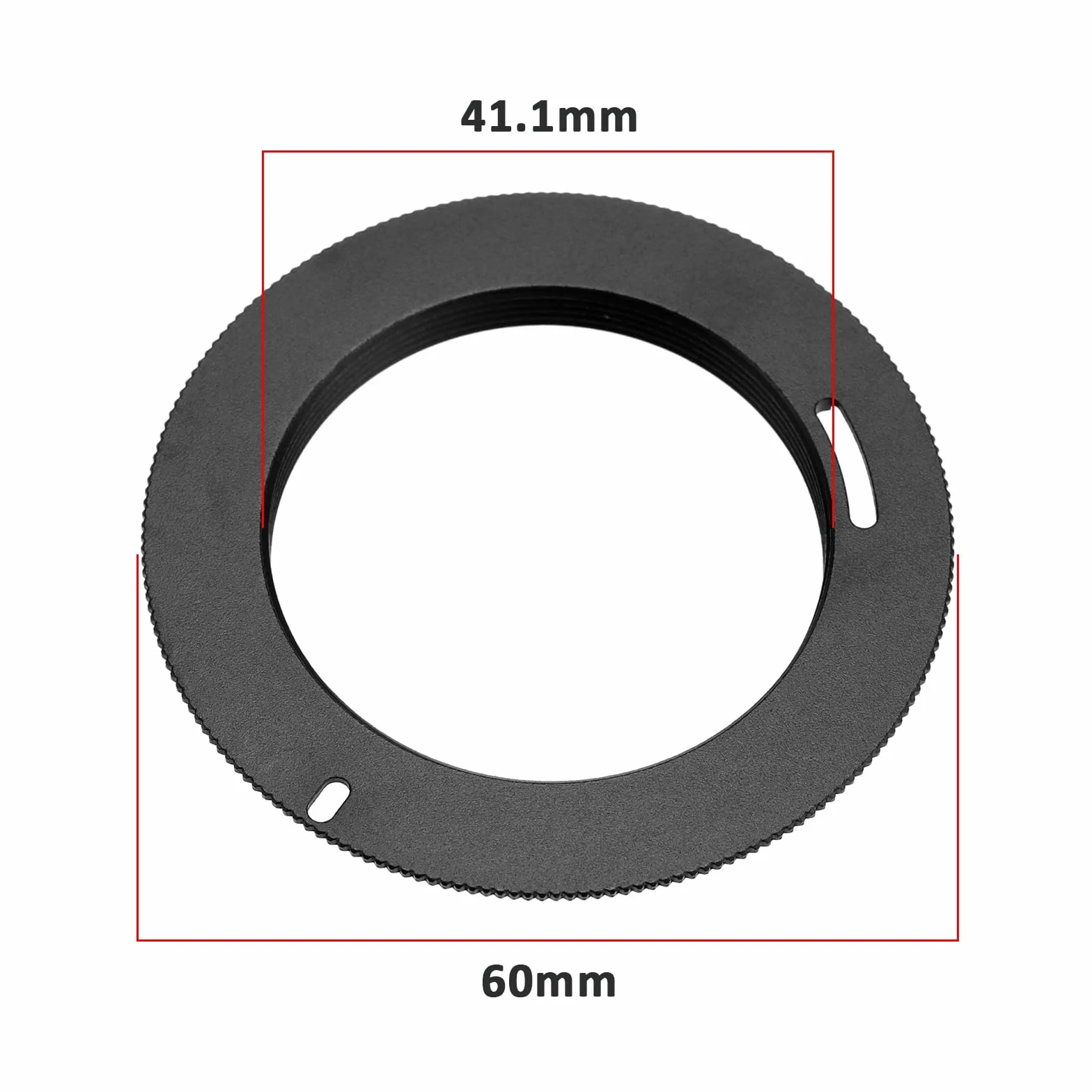 The Lord of the Tools 2pcs Adaptateurs de Monture d'objectif en Alliage d'aluminium pour Objectif M42 Compatible avec PENTAX K-5 K-3 Diamètre Extérieur 60 mm Diamètre Intérieur 41,1mm