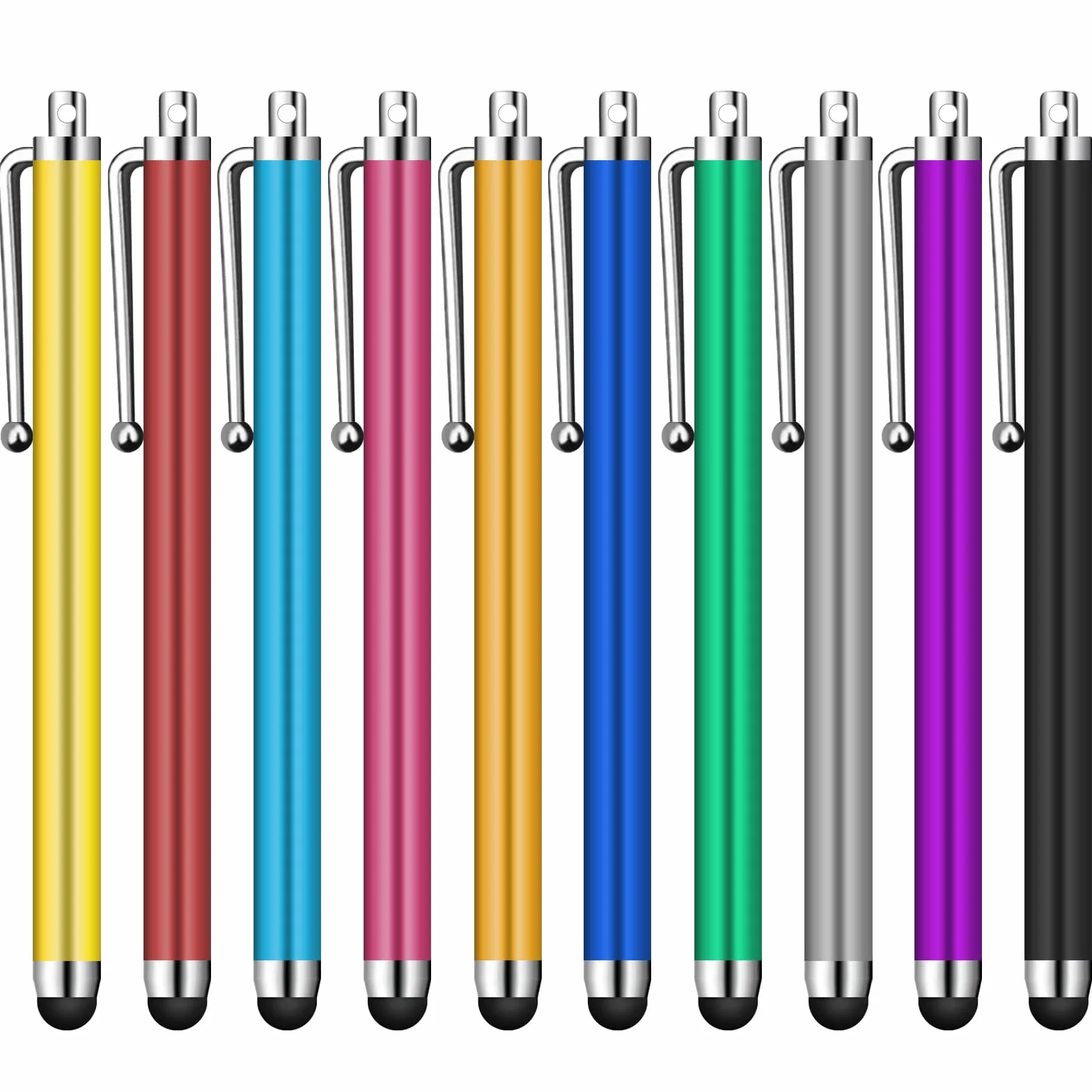 Lot de 10 Stylets universels capacitifs pour écran Tactile iPad Mini iPad Pro iPad Air Smartphones