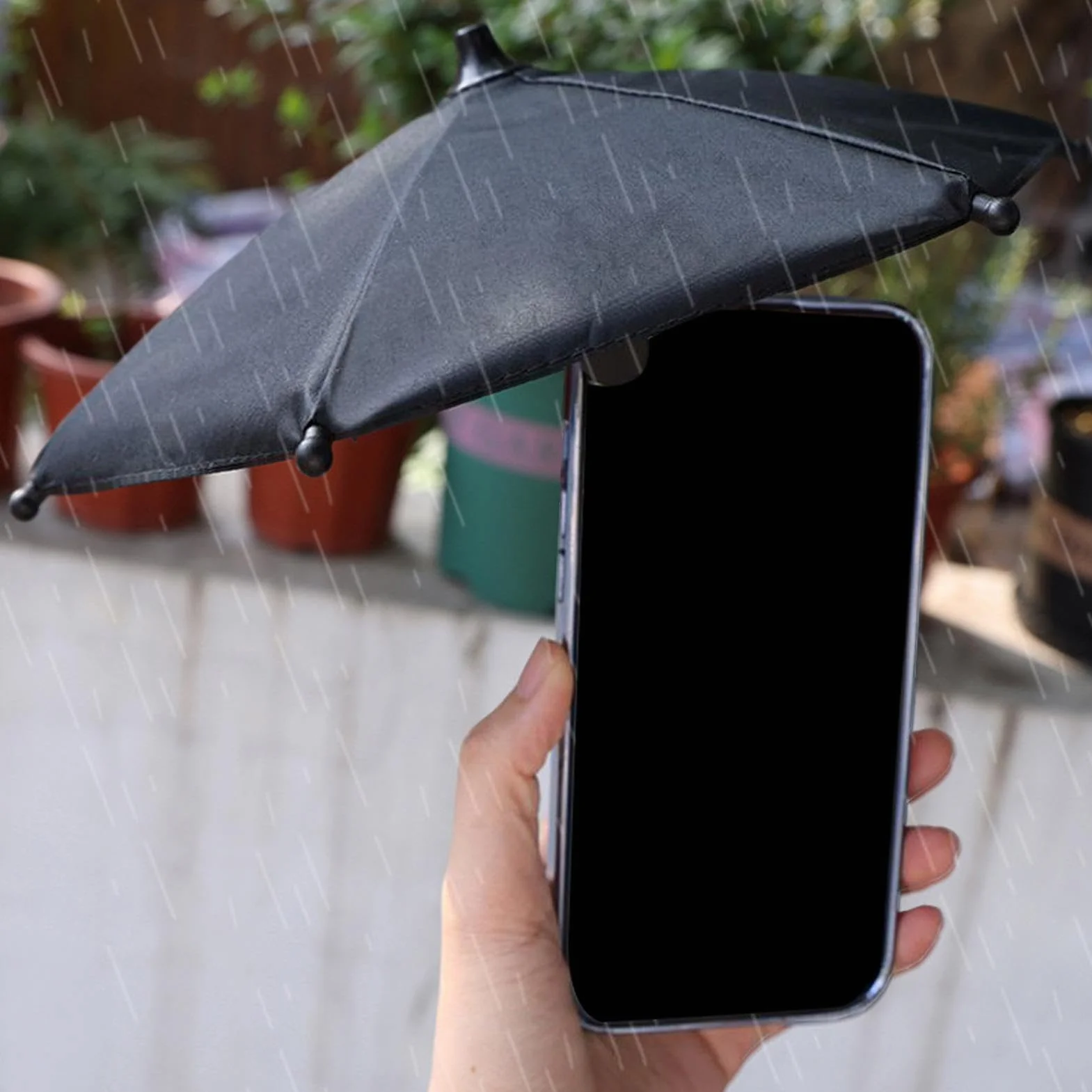 Parapluie de téléphone – Parapluie de téléphone de Plage, Pare-Soleil de téléphone bloquant l'éblouissement | Support de Parapluie de téléphone Pare-Soleil Noir, pour Voyage, extérieur