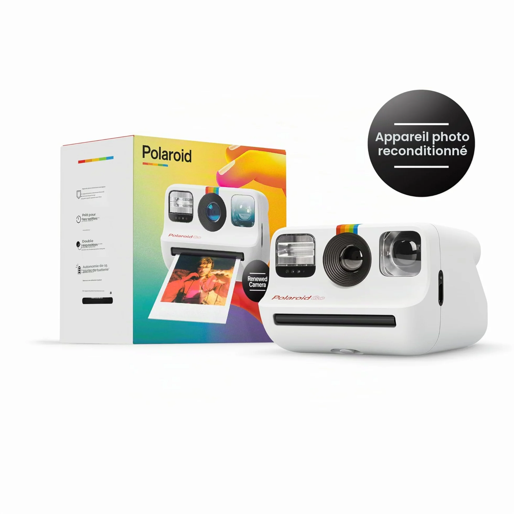 Polaroid Go Appareil Photo Instantané - Blanc (Reconditionné)
