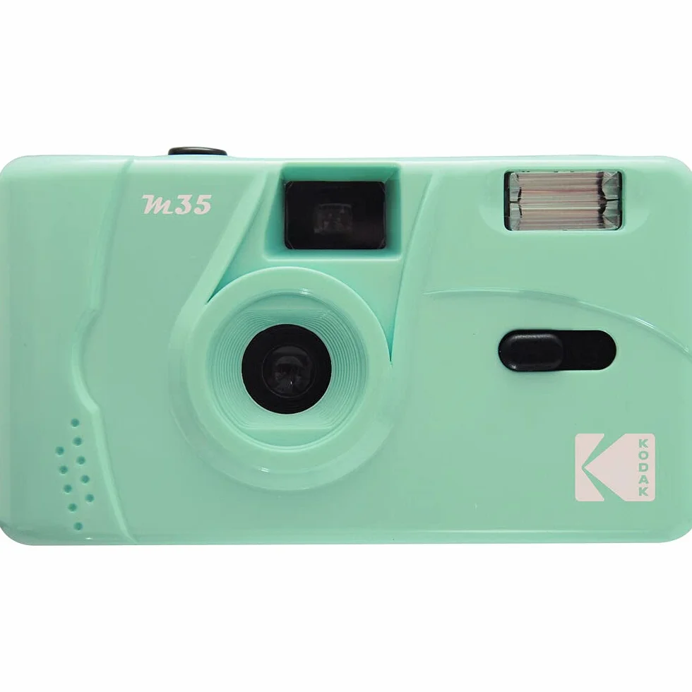 KODAK M35 DA00234 - Appareil Photo Rechargeable 35mm, Objectif Grand Angle Fixe, Viseur Optique, Flash Intégré, Pile AAA – Vert Menthe