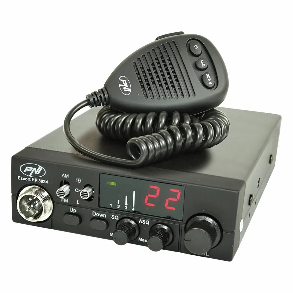 PNI Escort HP 8024 ASQ CB Radio 12V-24V 4W AM/FM