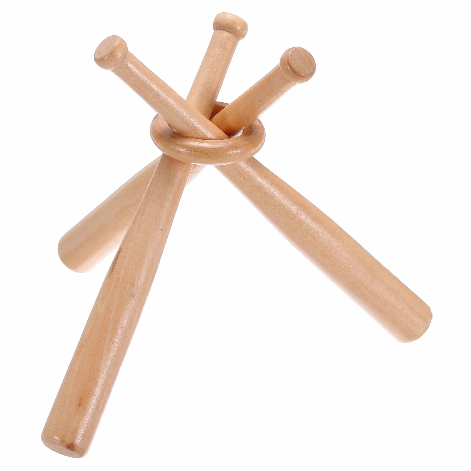 PATIKIL Baseball Support, Prezentacja drewnianych piłek z miniaturowymi kijami, Dekoracyjny środek stołu dla miłośników sportu