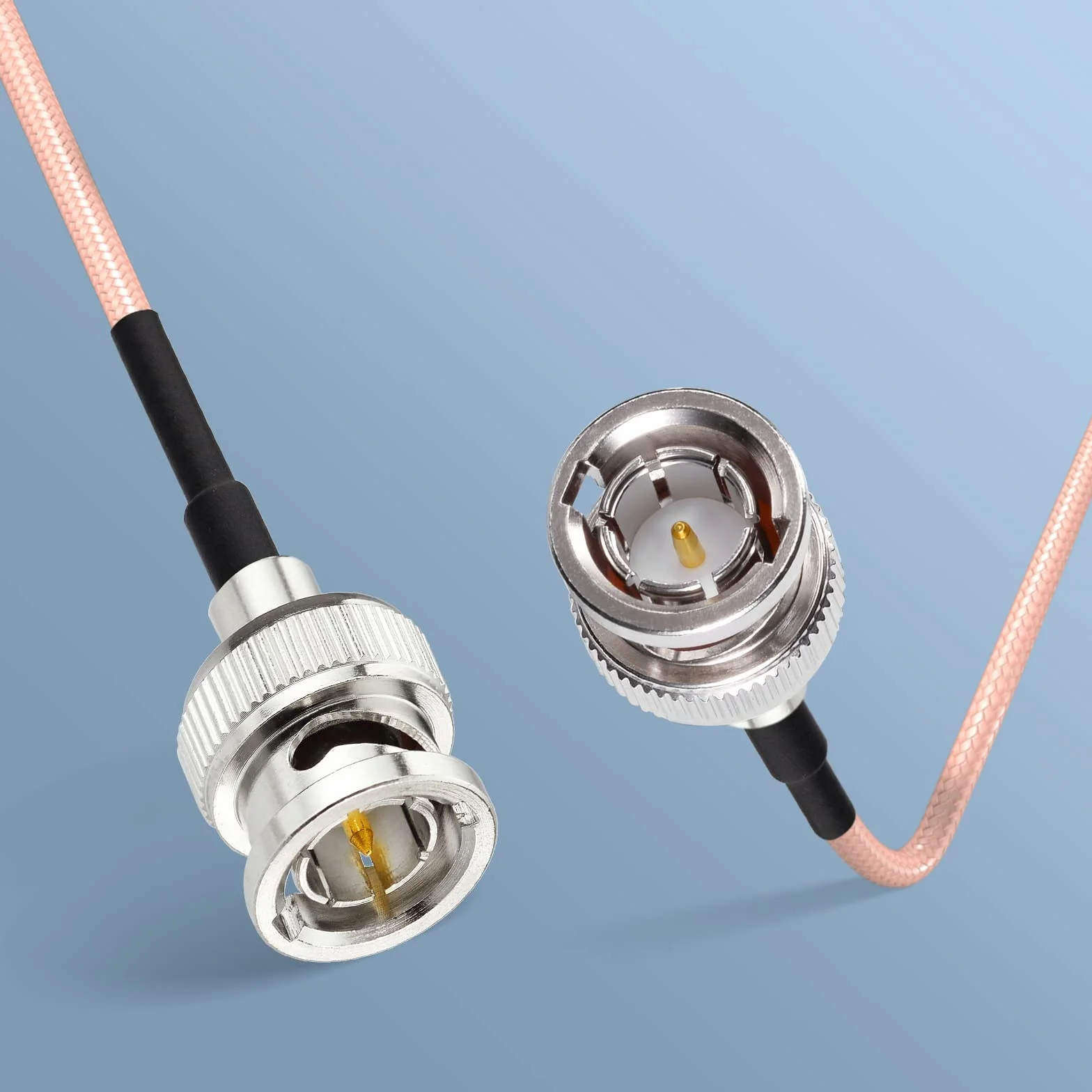 Bingfu Câble Rallonge BNC Vidéo SDI BNC Mâle vers Mâle 75 Ohm Cordon Câble Coaxial RG179 Fin 60 cm pour Moniteur Caméra SDI 4K 1080P 6G3G HD Enregistreur Caméras et équipements Vidéo