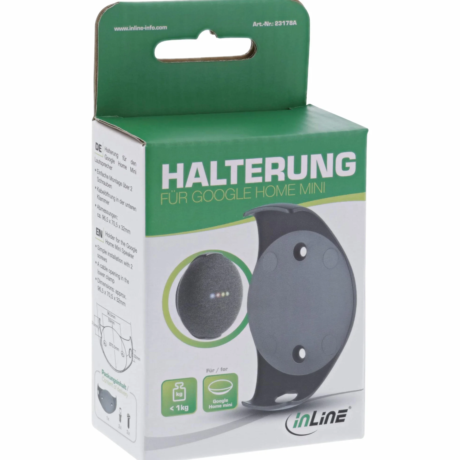 Inline 23178A Support pour Google Home Mini