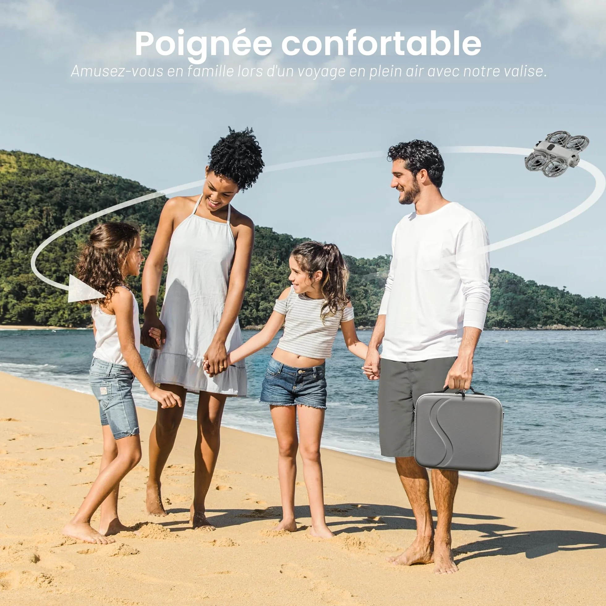 STARTRC Housse de Protection Rigide pour DJI Neo 2 Fly More Combo - Étui Multifonction Drone