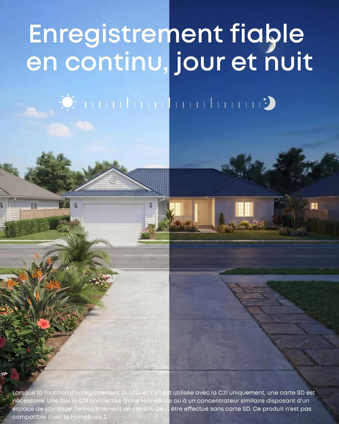 Caméra Filaire eufy C31, caméra extérieure et intérieure 360°, Panorama et Inclinaison, Double antenne, Vision Nocturne Couleur, Stockage Local, sans abonnement, détection IA, Enregistrement continu