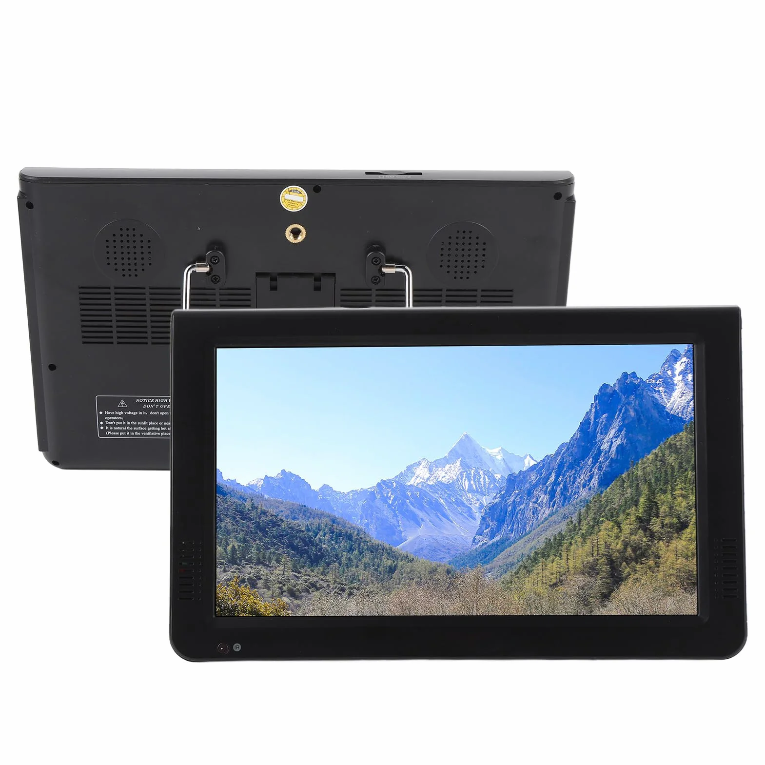 TV Numérique Portable de 10 Pouces, Petit Téléviseur avec Affichage LED HD, Tuner ATV/Numérique, Batterie 4000mAh et Prise en Charge de la Carte USB/SD pour Une Utilisation