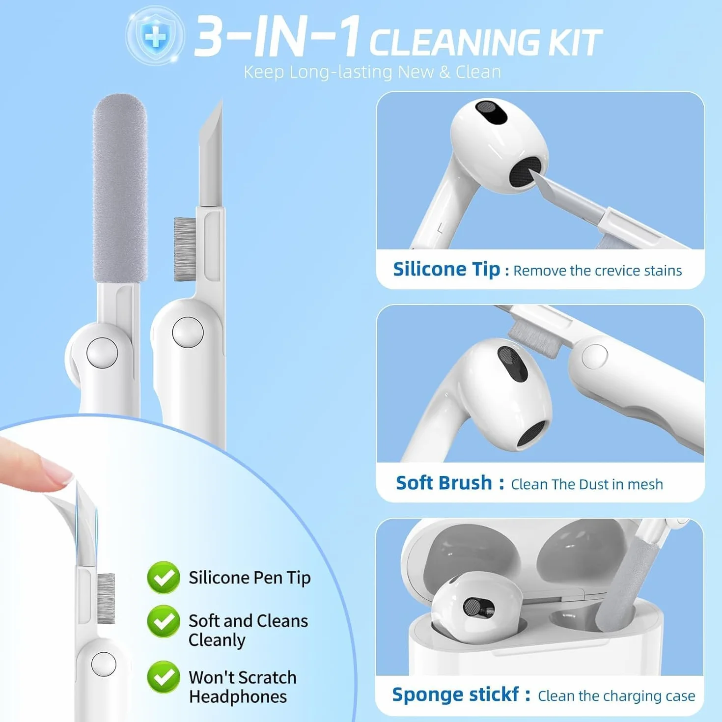 Coque pour AirPods 4 Vert Sapin Gravure au laser Étui de Protection AirPods 4 & ANC