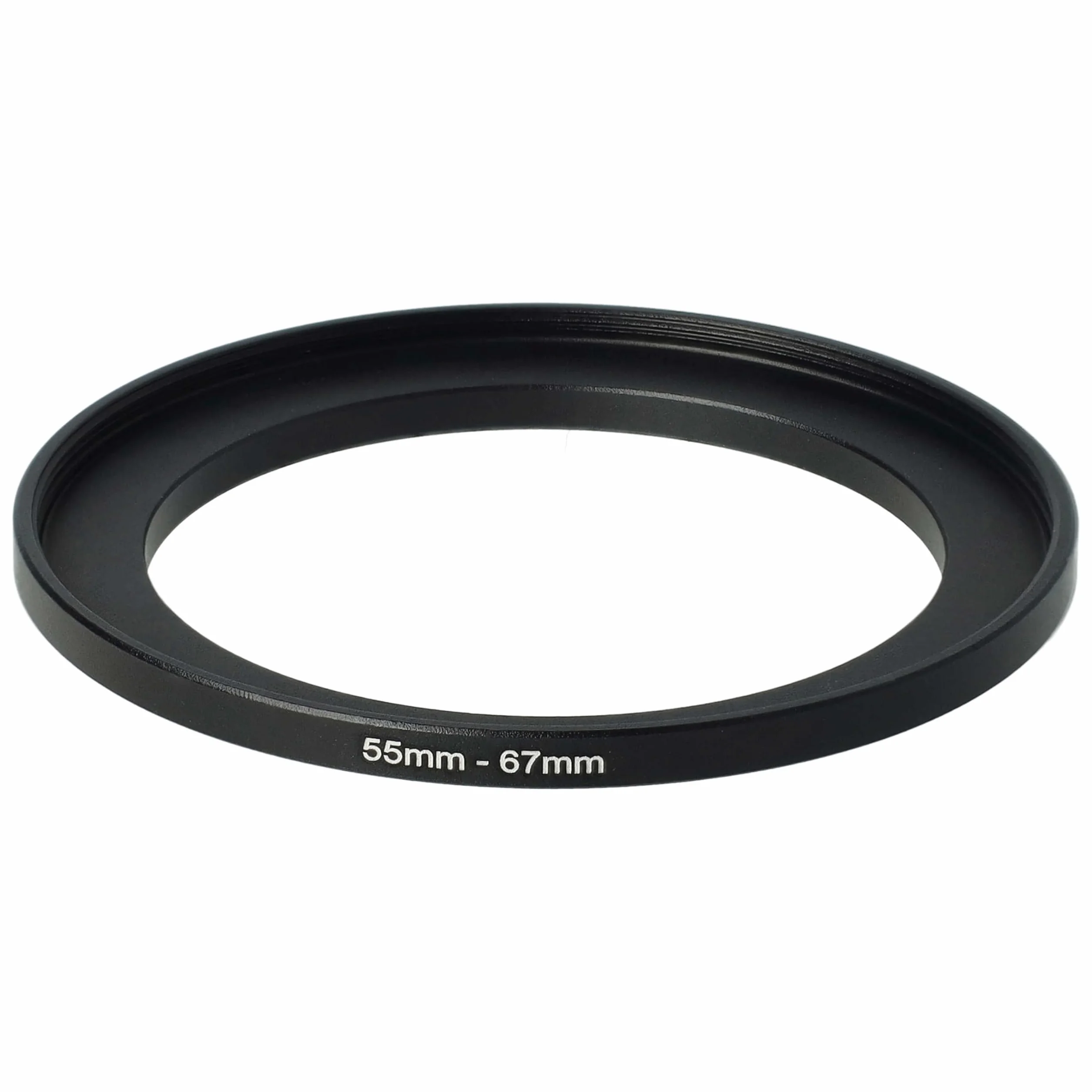 vhbw Bague d'adaptation de Filtre 55 mm vers 67 mm pour Objectif d'appareil Photo - Adaptateur, métal, Noir